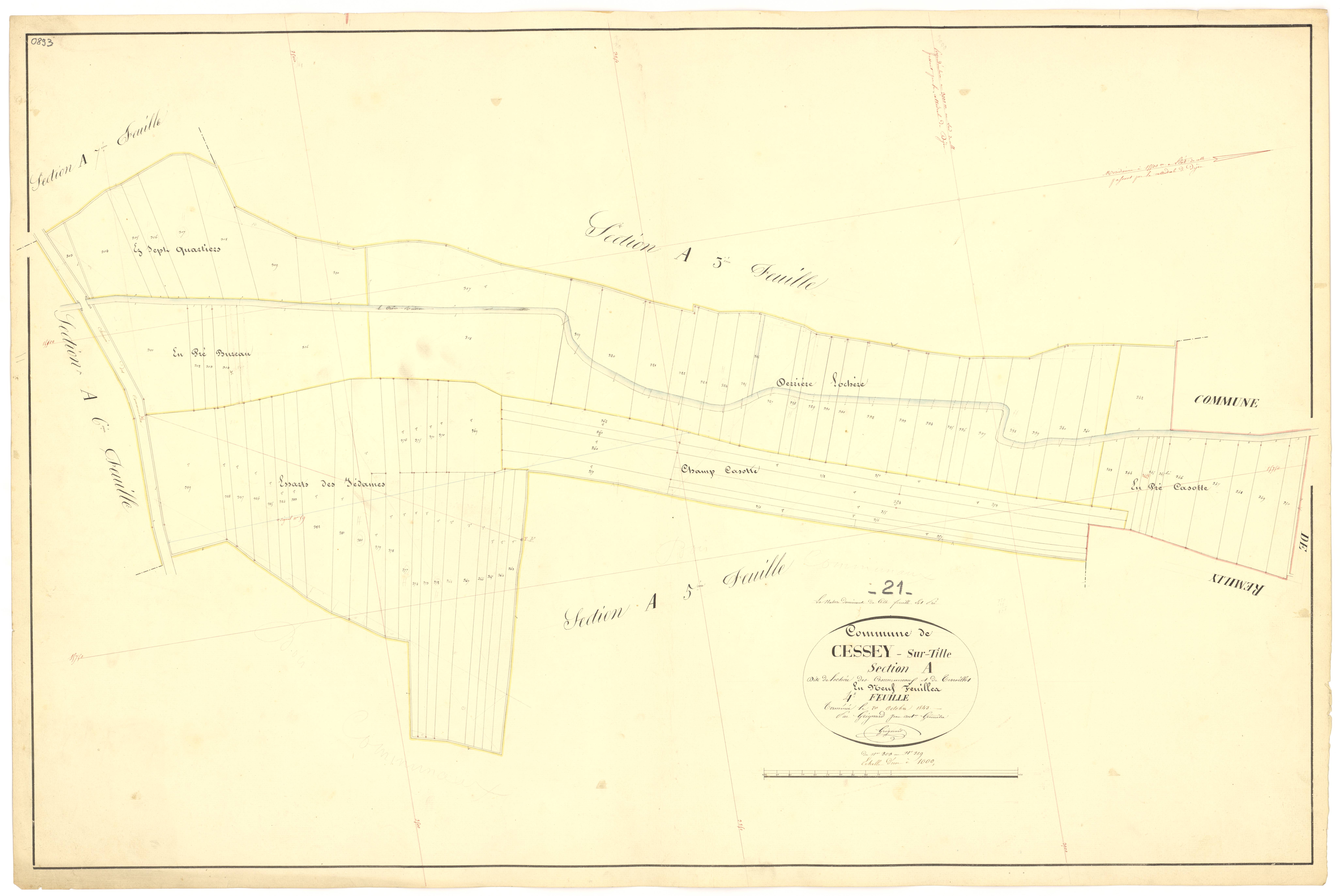 Cessey-sur-Tille - Section A4 - 3 P PLAN 131/5