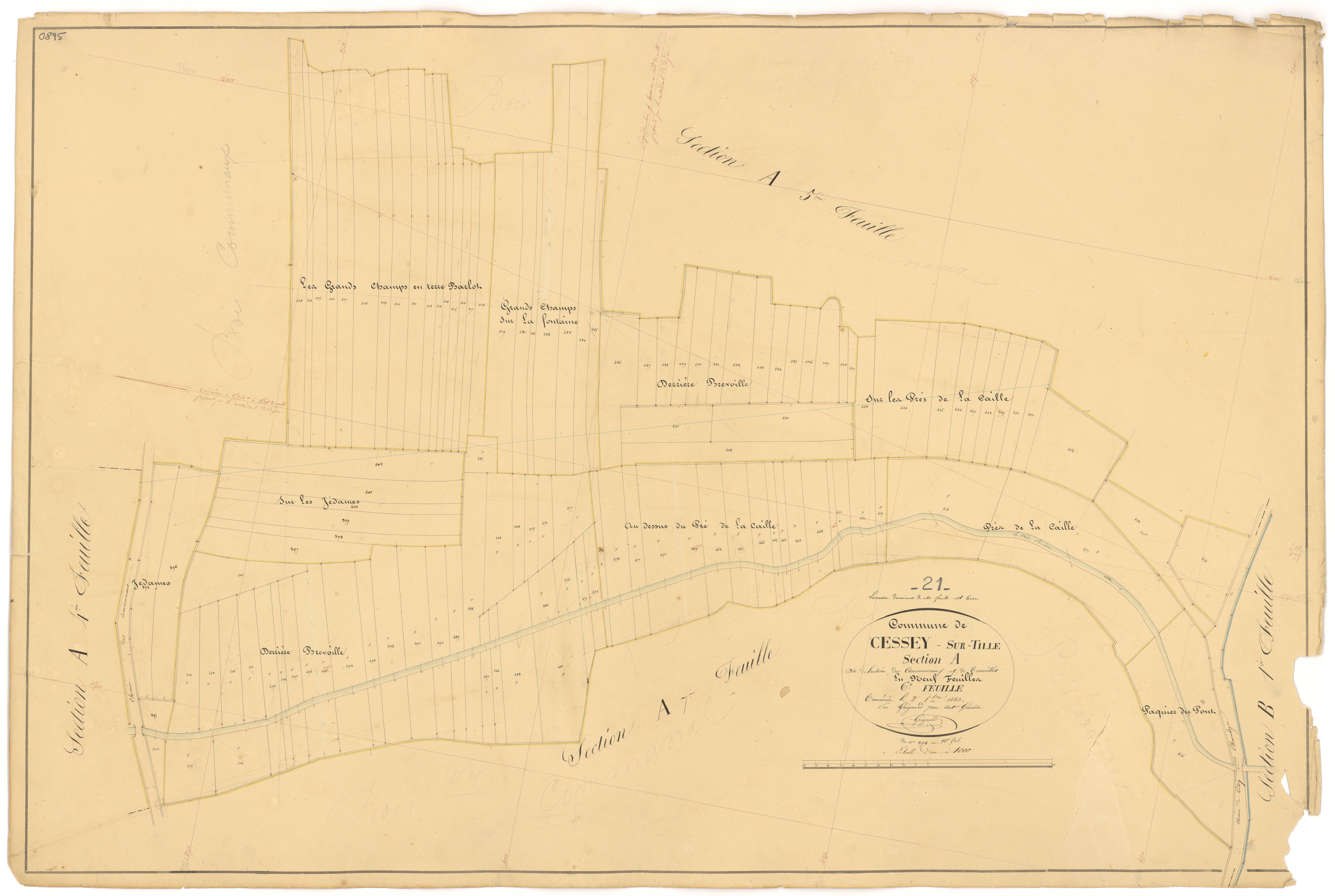 Cessey-sur-Tille - Section A6 - 3 P PLAN 131/7