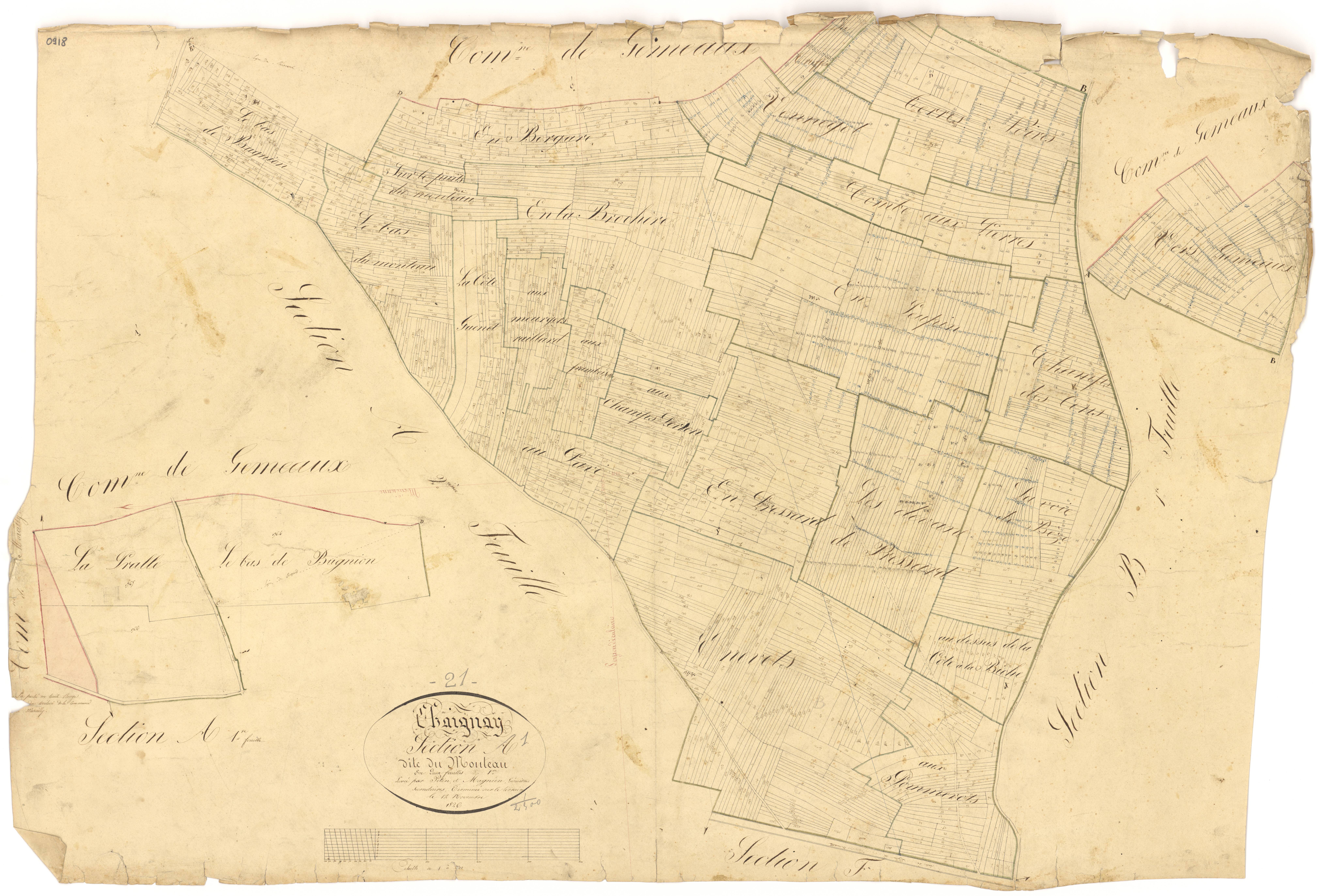 Chaignay - Section A1 - 3 P PLAN 132/2