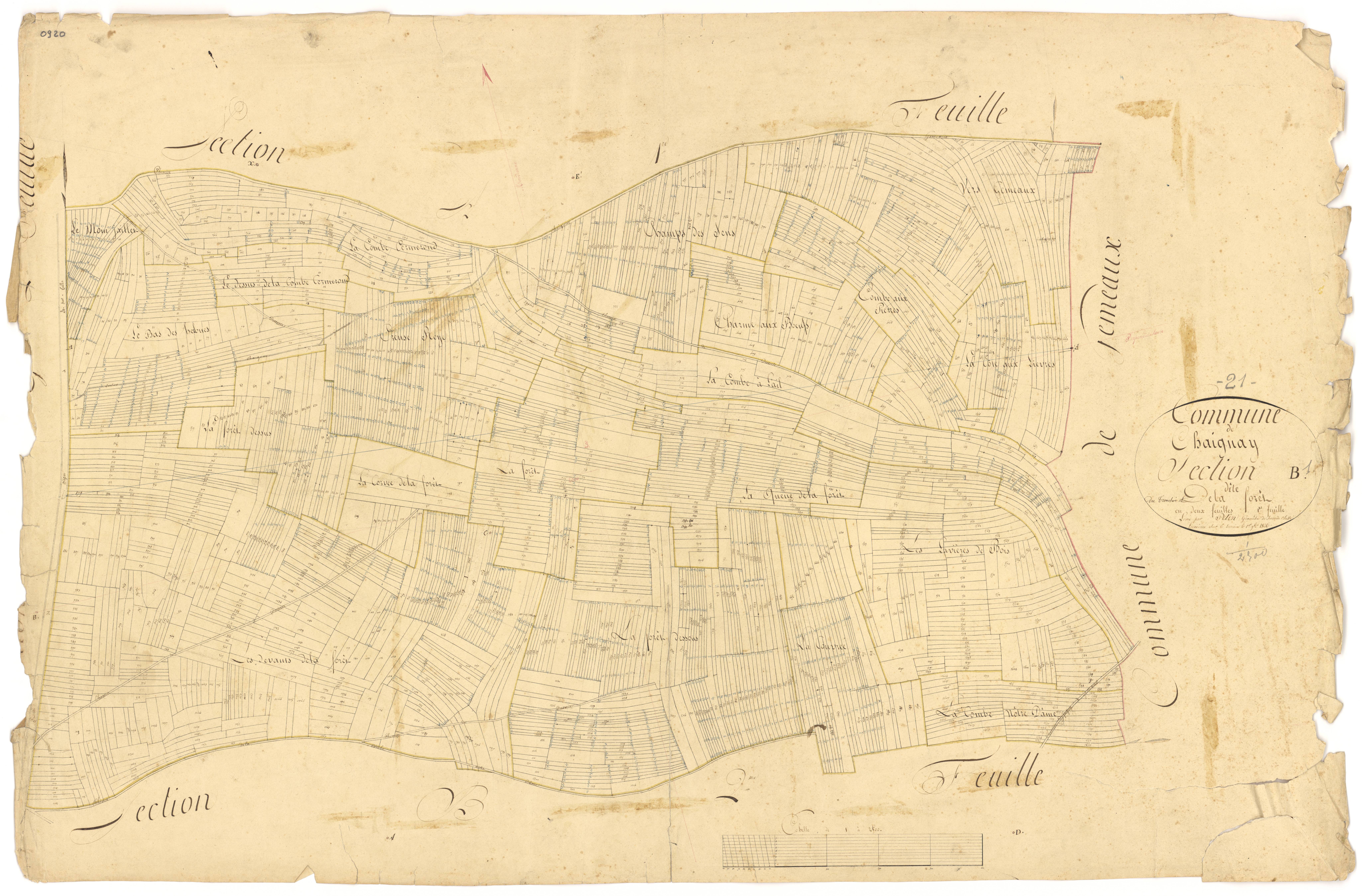 Chaignay - Section B1 - 3 P PLAN 132/4