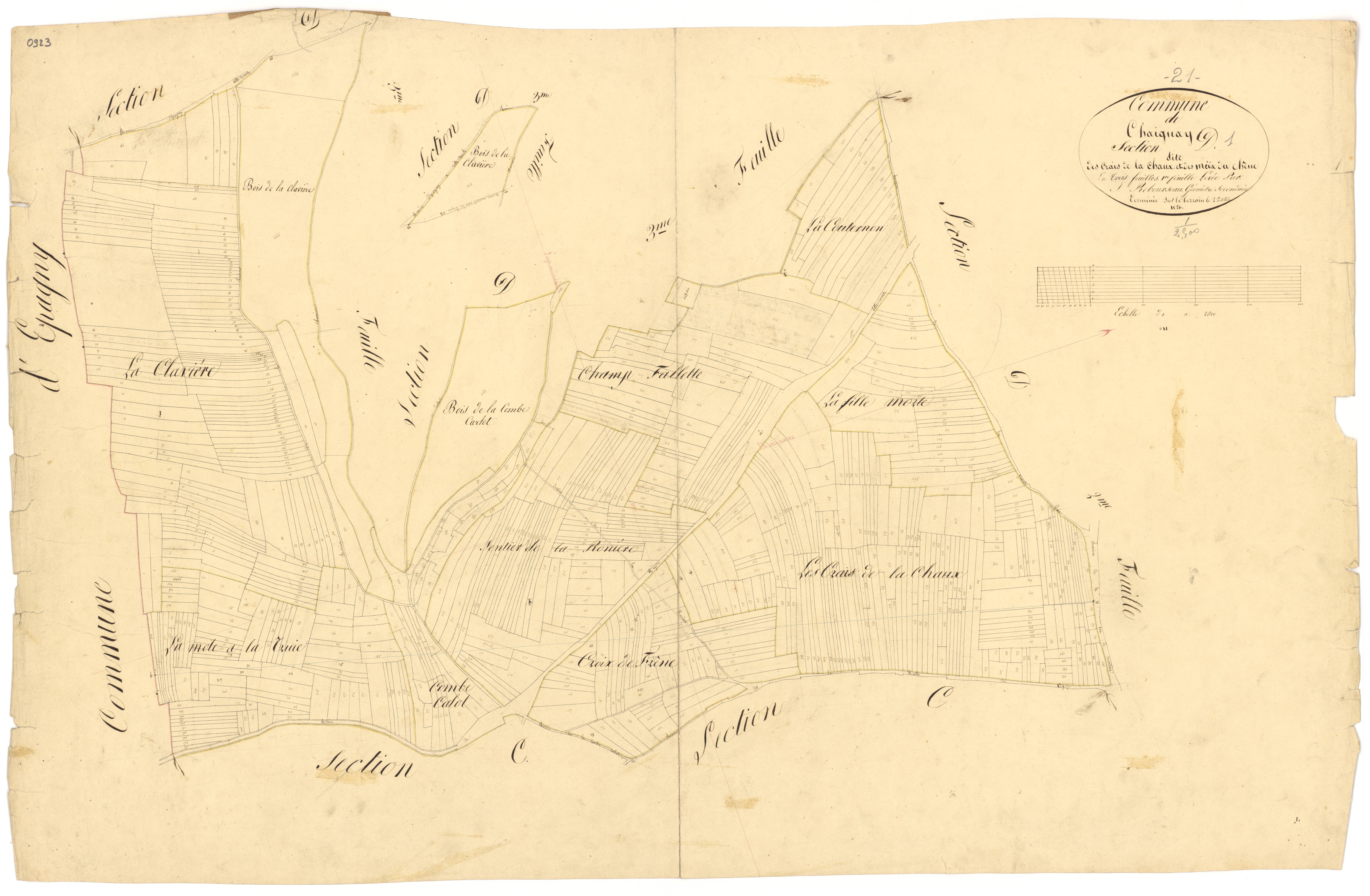 Chaignay - Section D1 - 3 P PLAN 132/7