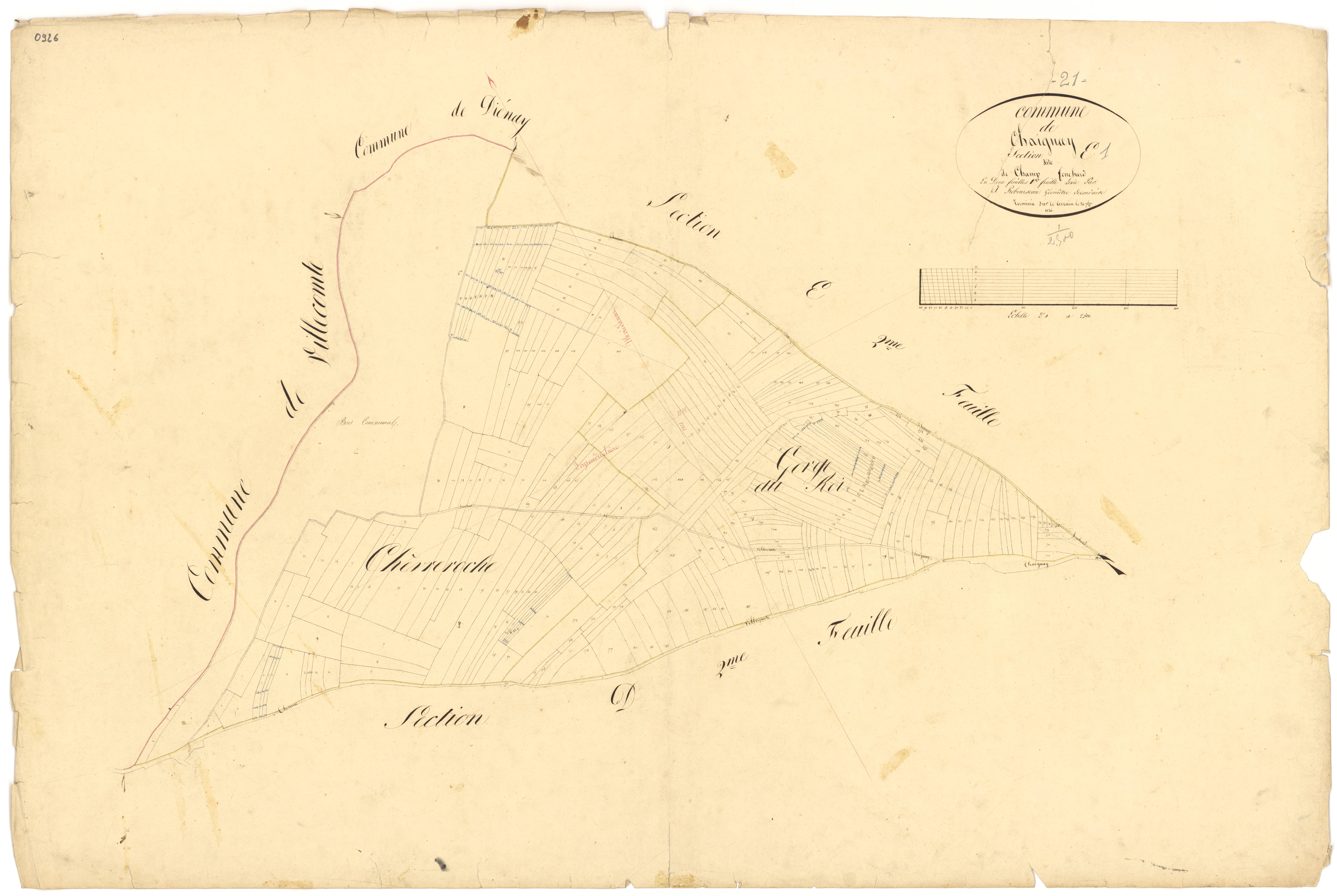 Chaignay - Section E1 - 3 P PLAN 132/10