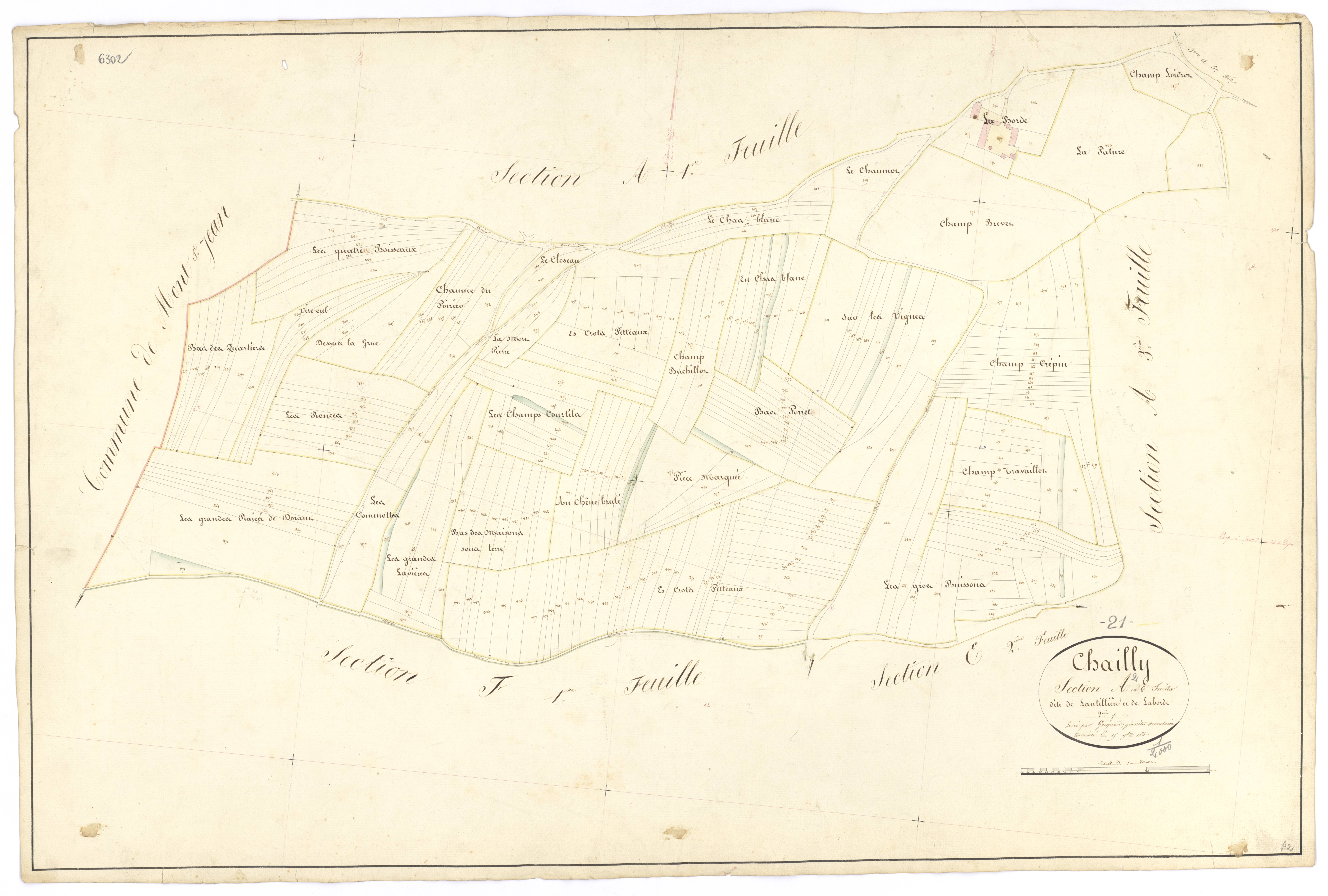 Chailly-sur-Armançon - Section A2 - 3 P PLAN 133/3