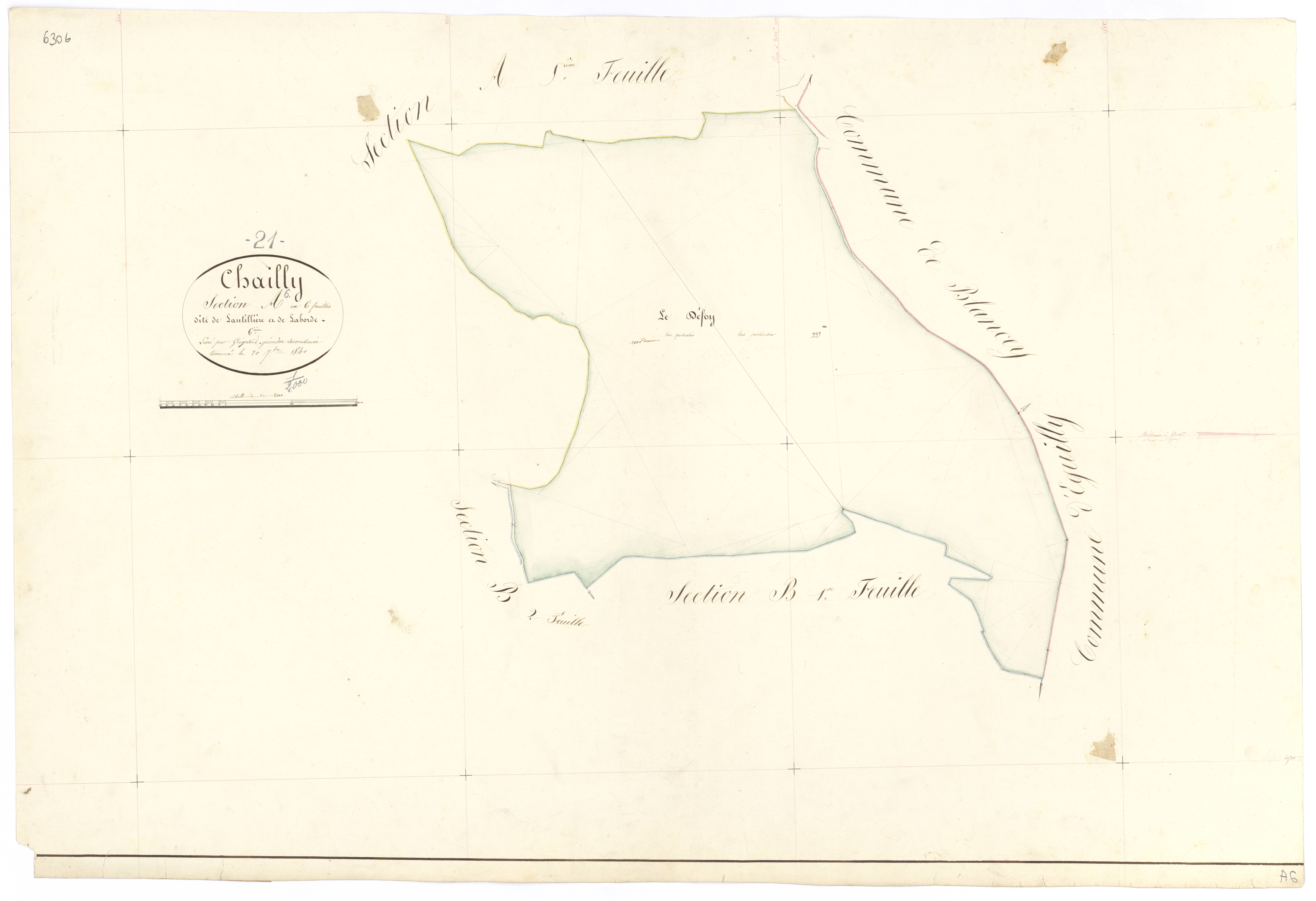 Chailly-sur-Armançon - Section A6 - 3 P PLAN 133/7