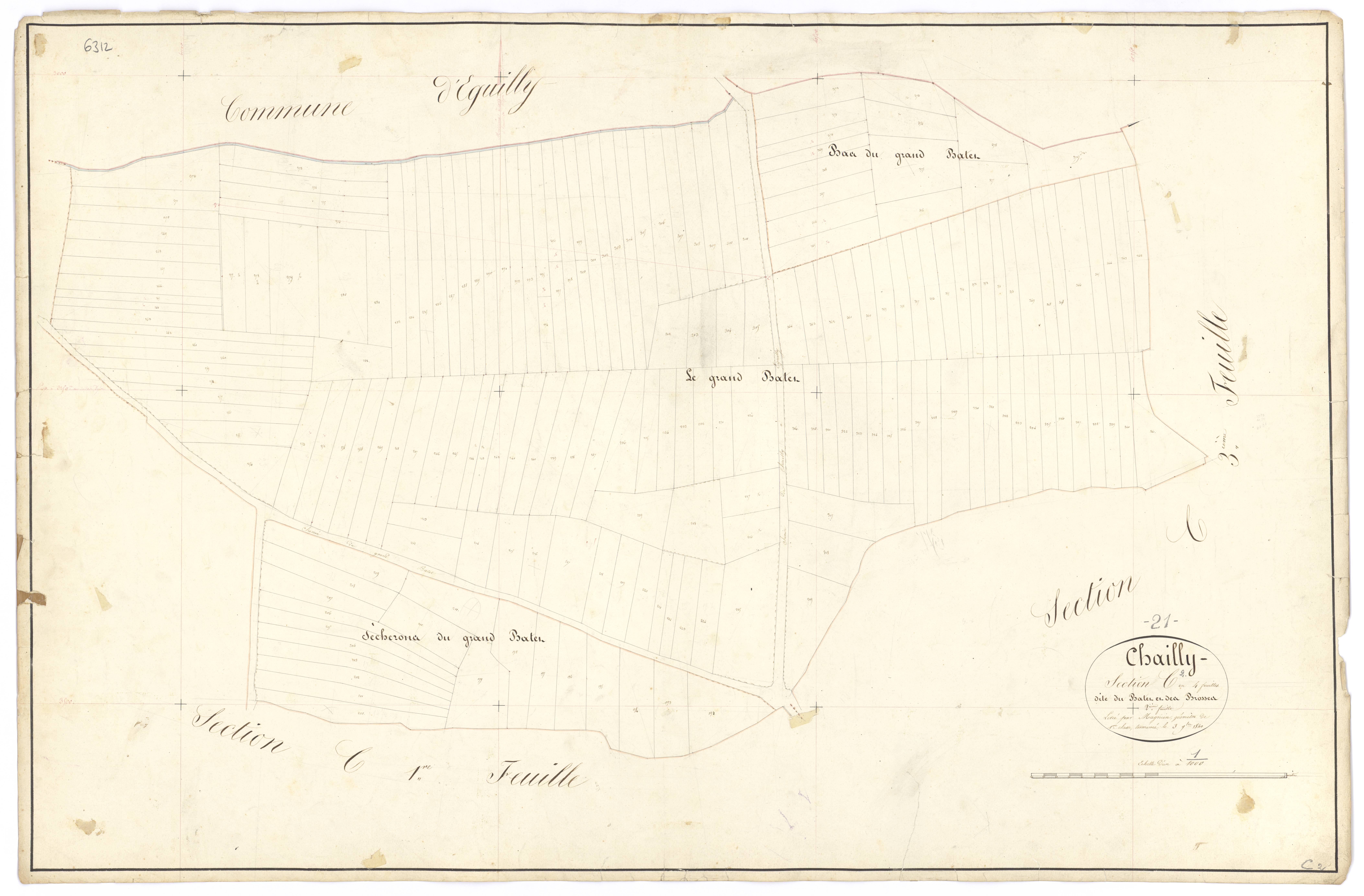 Chailly-sur-Armançon - Section C2 - 3 P PLAN 133/13