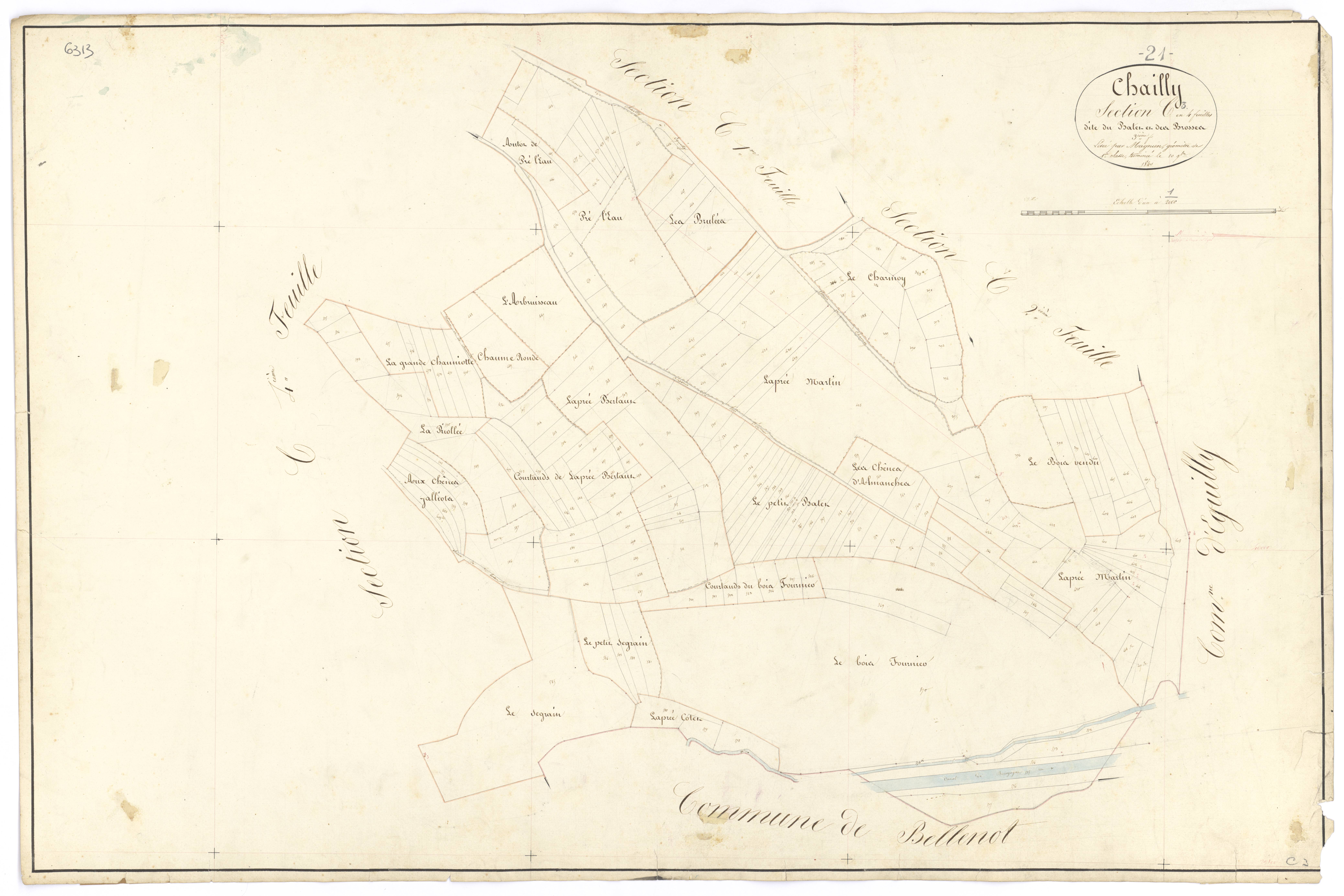 Chailly-sur-Armançon - Section C3 - 3 P PLAN 133/14