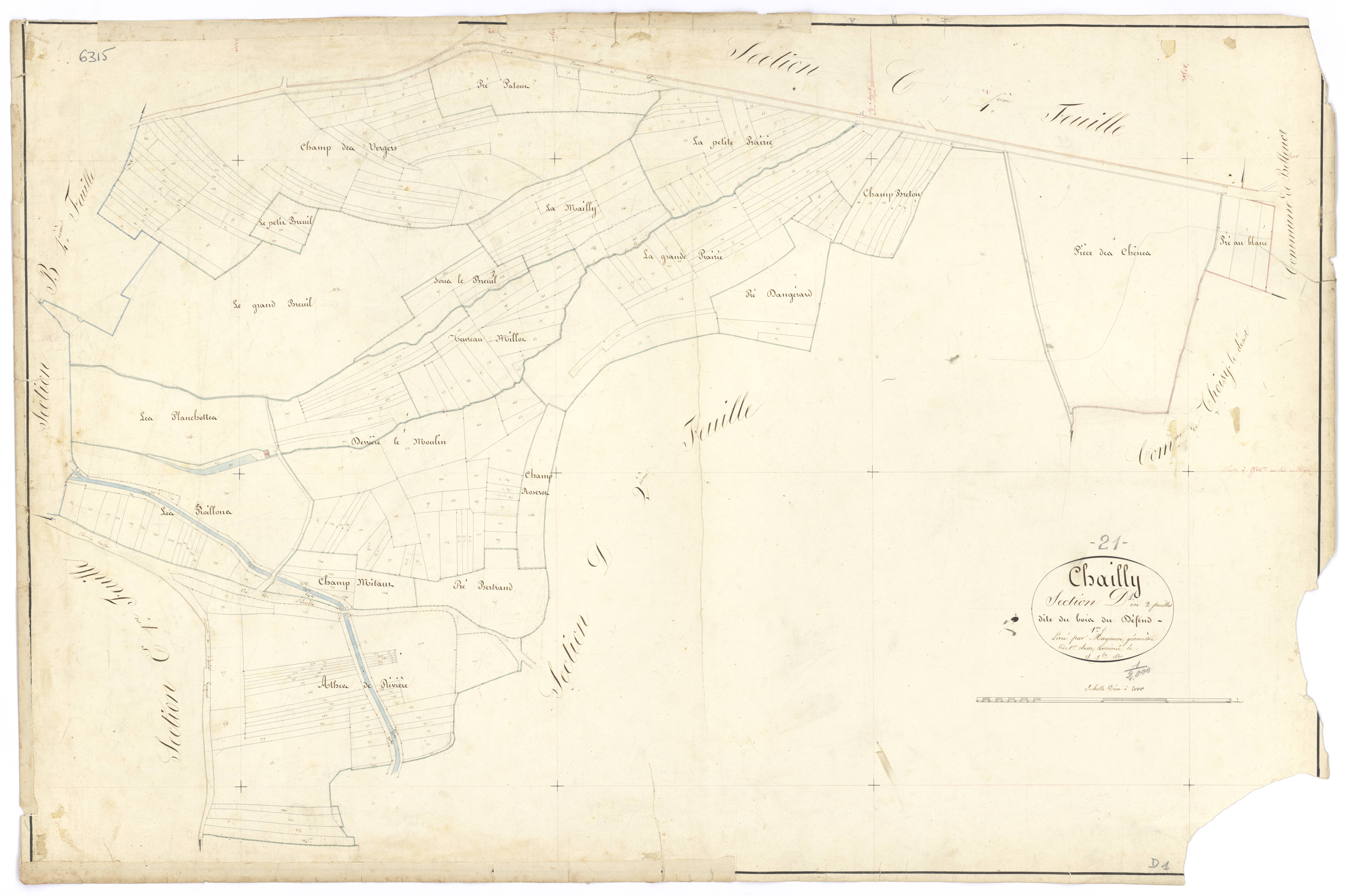 Chailly-sur-Armançon - Section D1 - 3 P PLAN 133/16