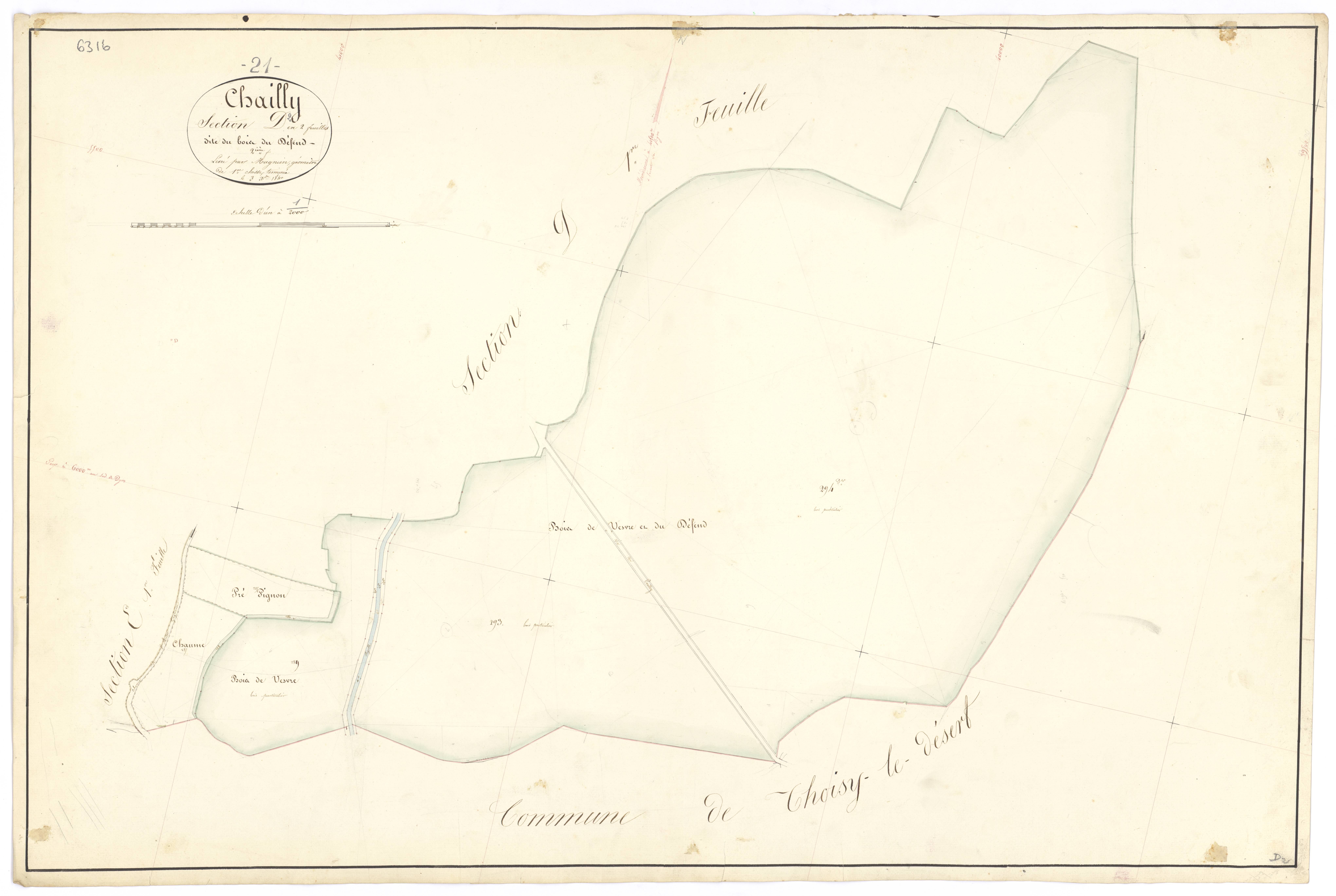 Chailly-sur-Armançon - Section D2 - 3 P PLAN 133/17