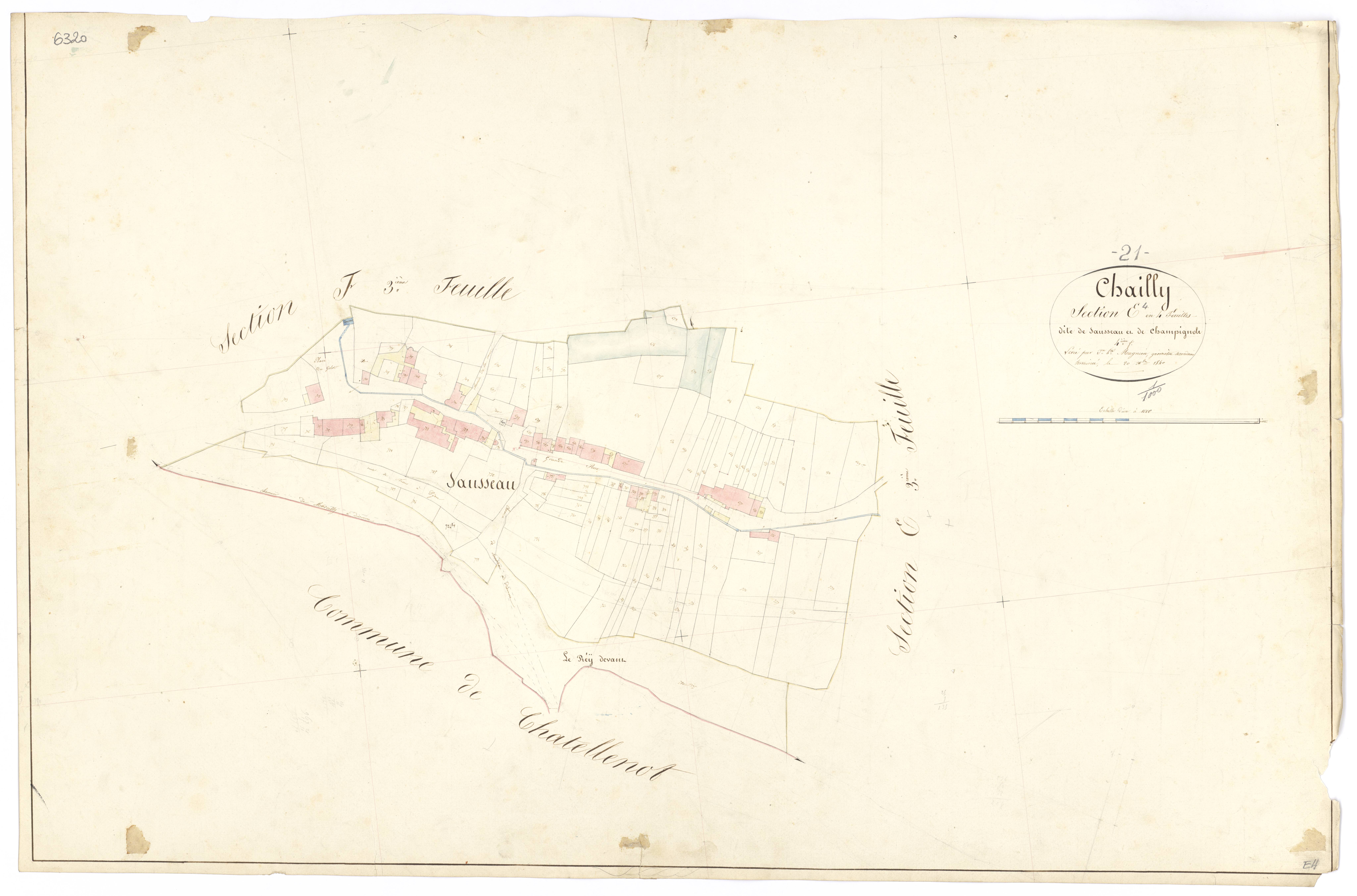 Chailly-sur-Armançon - Section E4 - 3 P PLAN 133/21