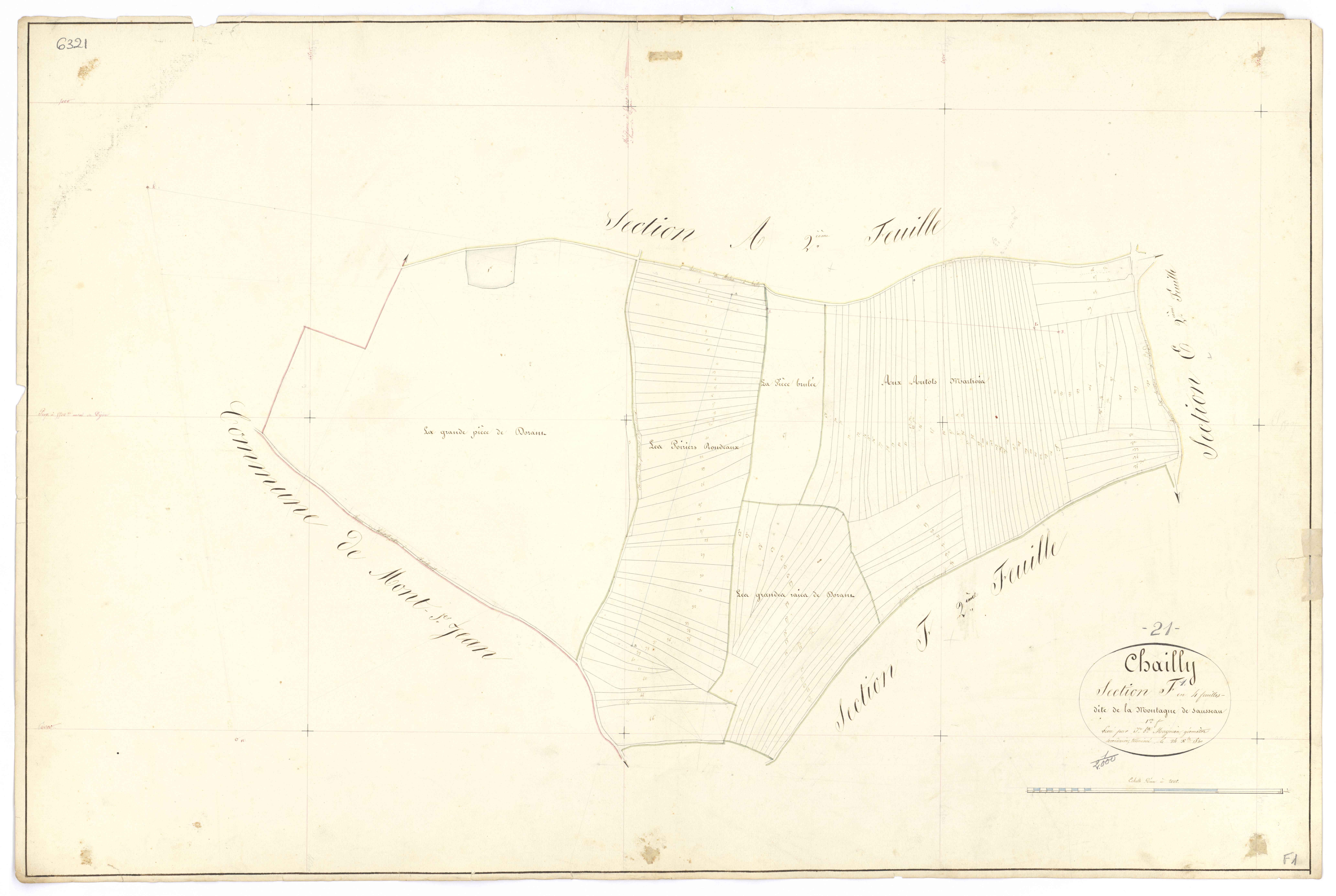 Chailly-sur-Armançon - Section F1 - 3 P PLAN 133/22