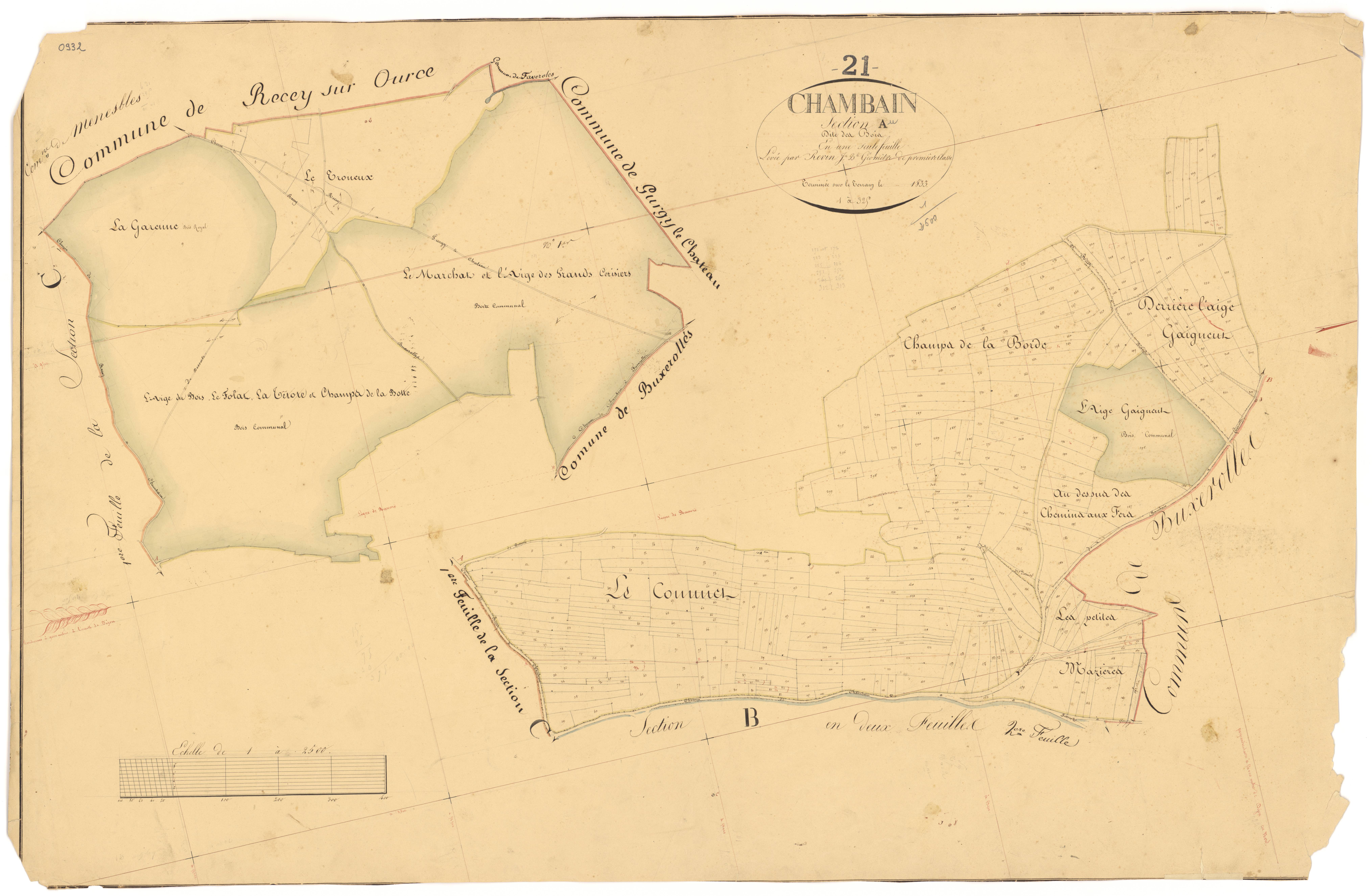 Chambain - Section A - 3 P PLAN 135/2