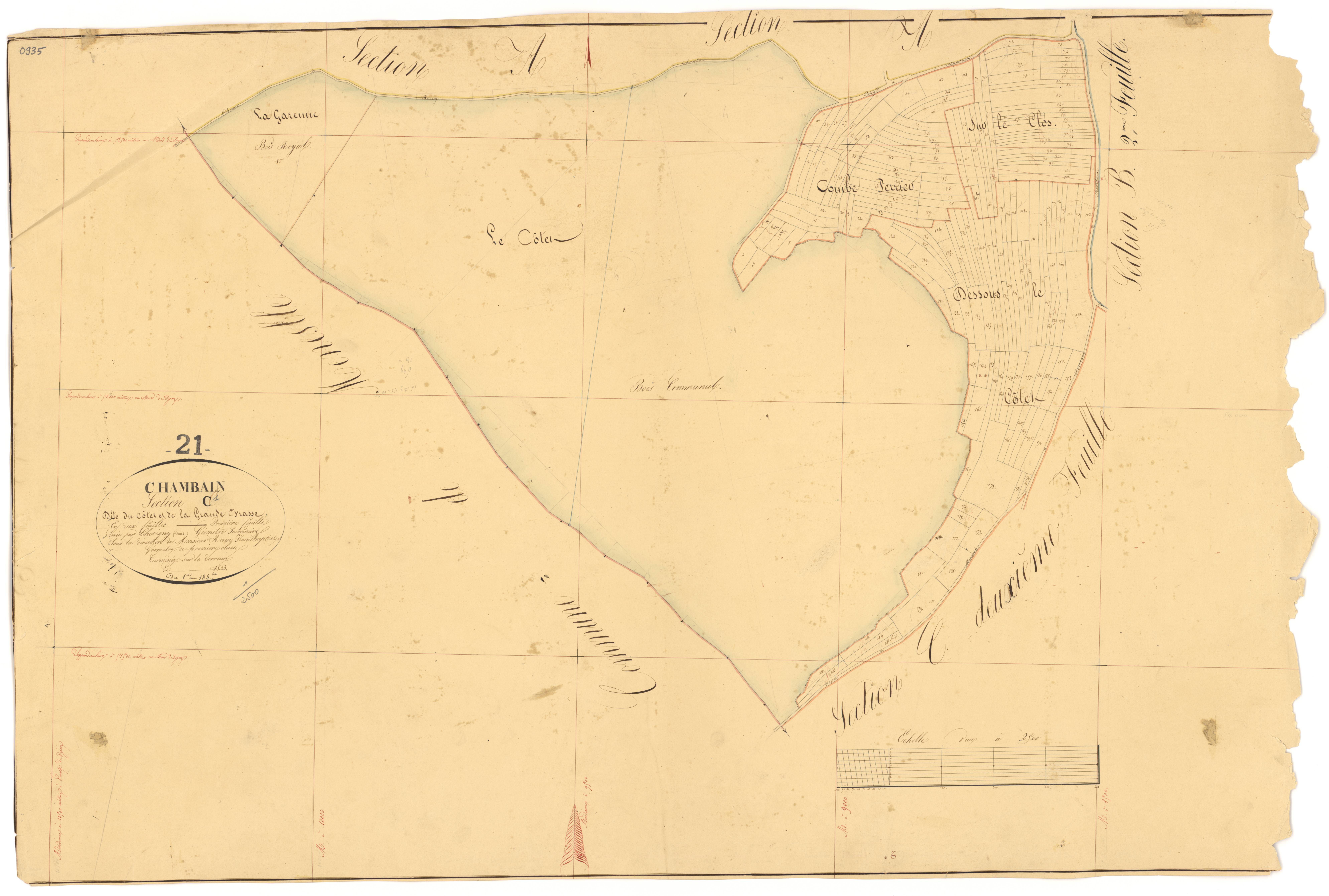Chambain - Section C1 - 3 P PLAN 135/5