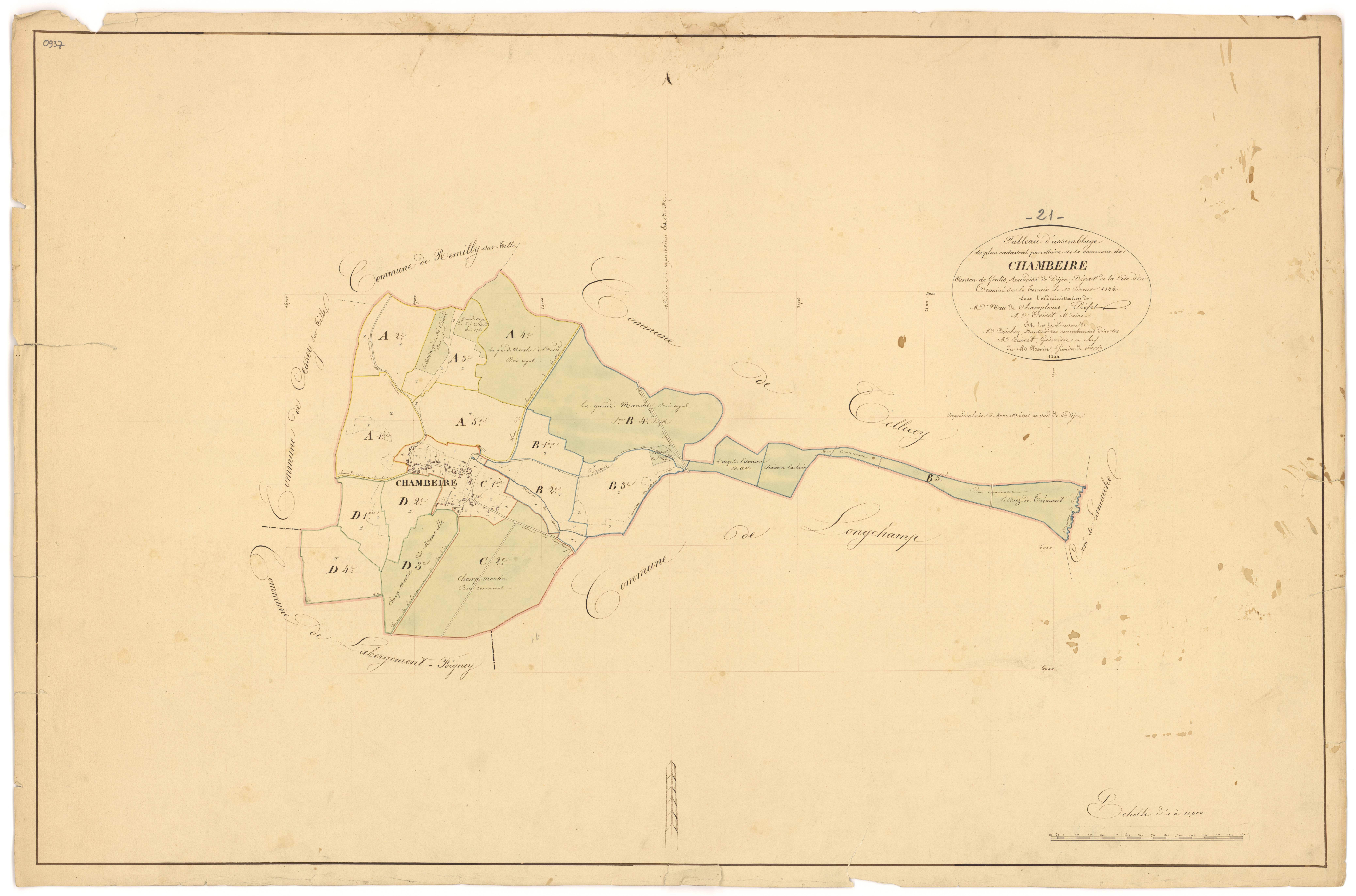 Chambeire - Tableau d'assemblage - 3 P PLAN 136/1