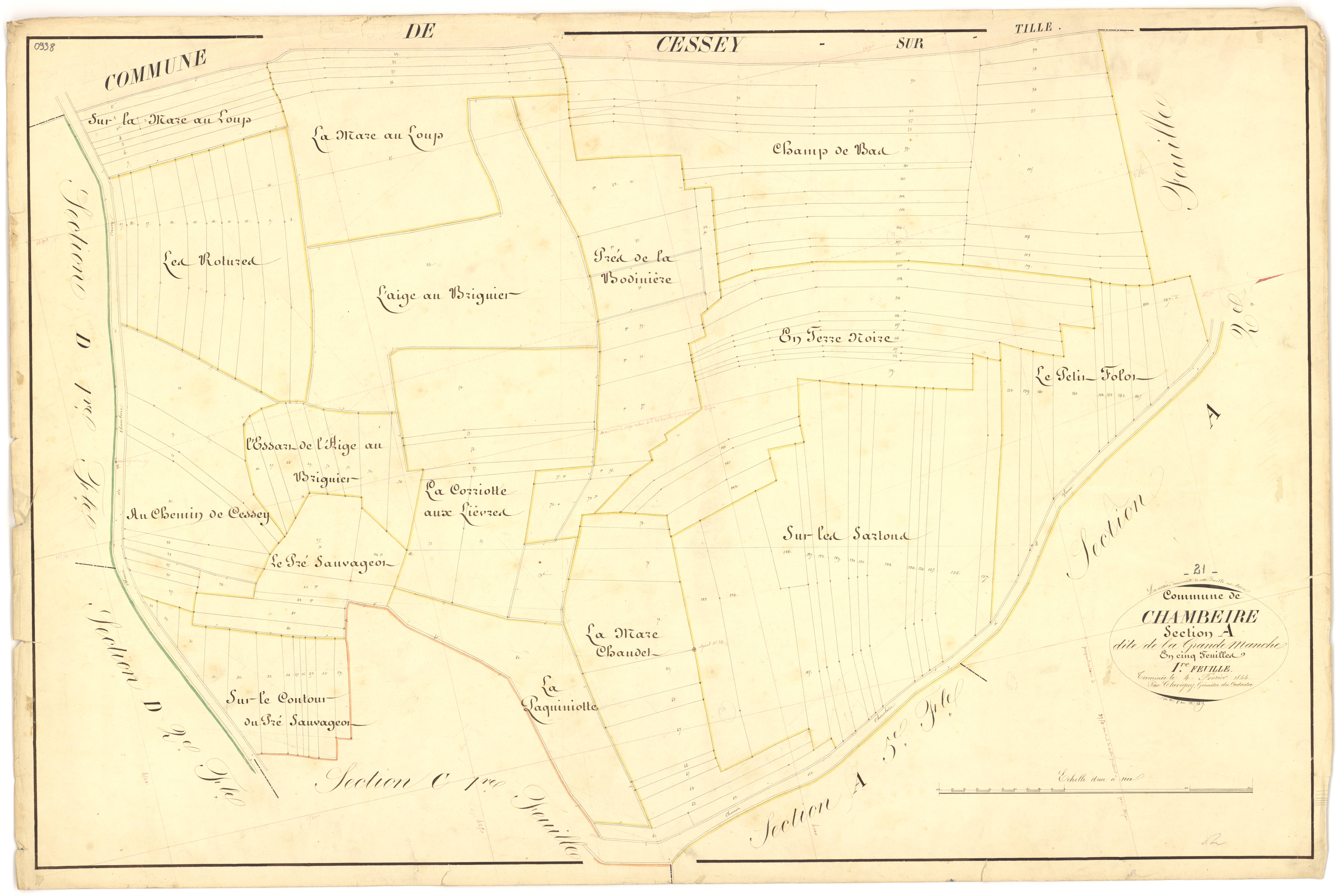 Chambeire - Section A1 - 3 P PLAN 136/2