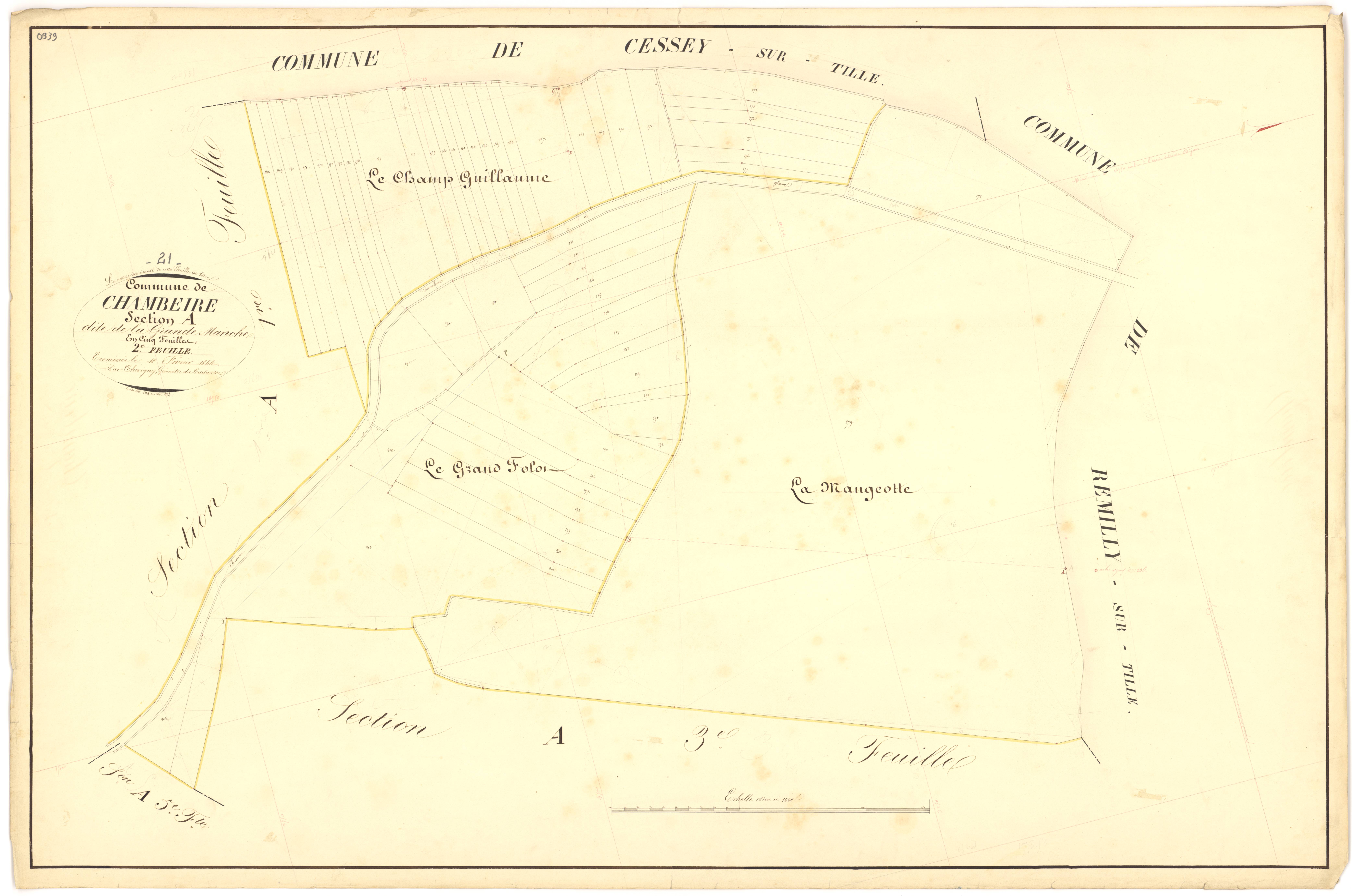 Chambeire - Section A2 - 3 P PLAN 136/3