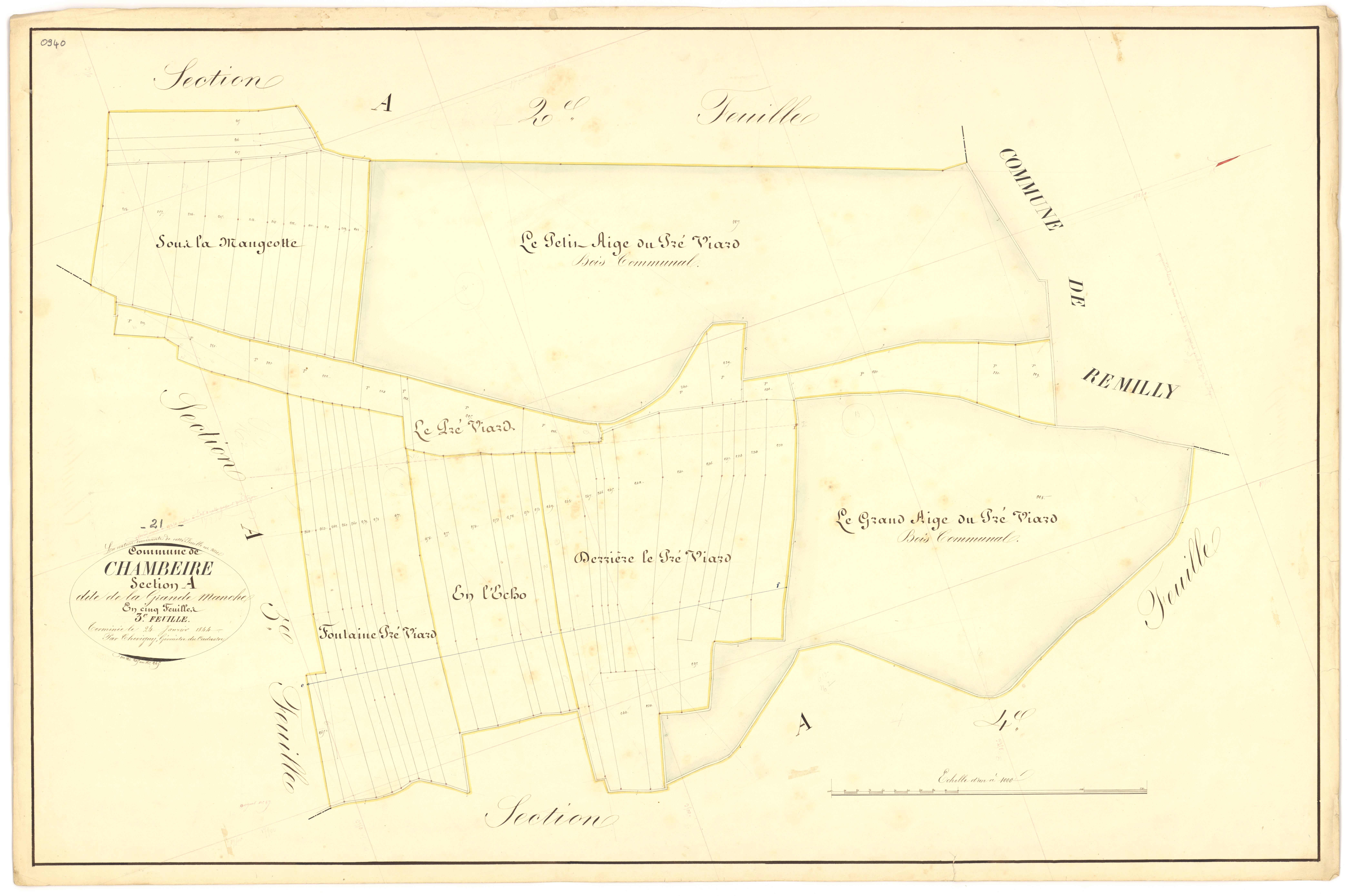 Chambeire - Section A3 - 3 P PLAN 136/4