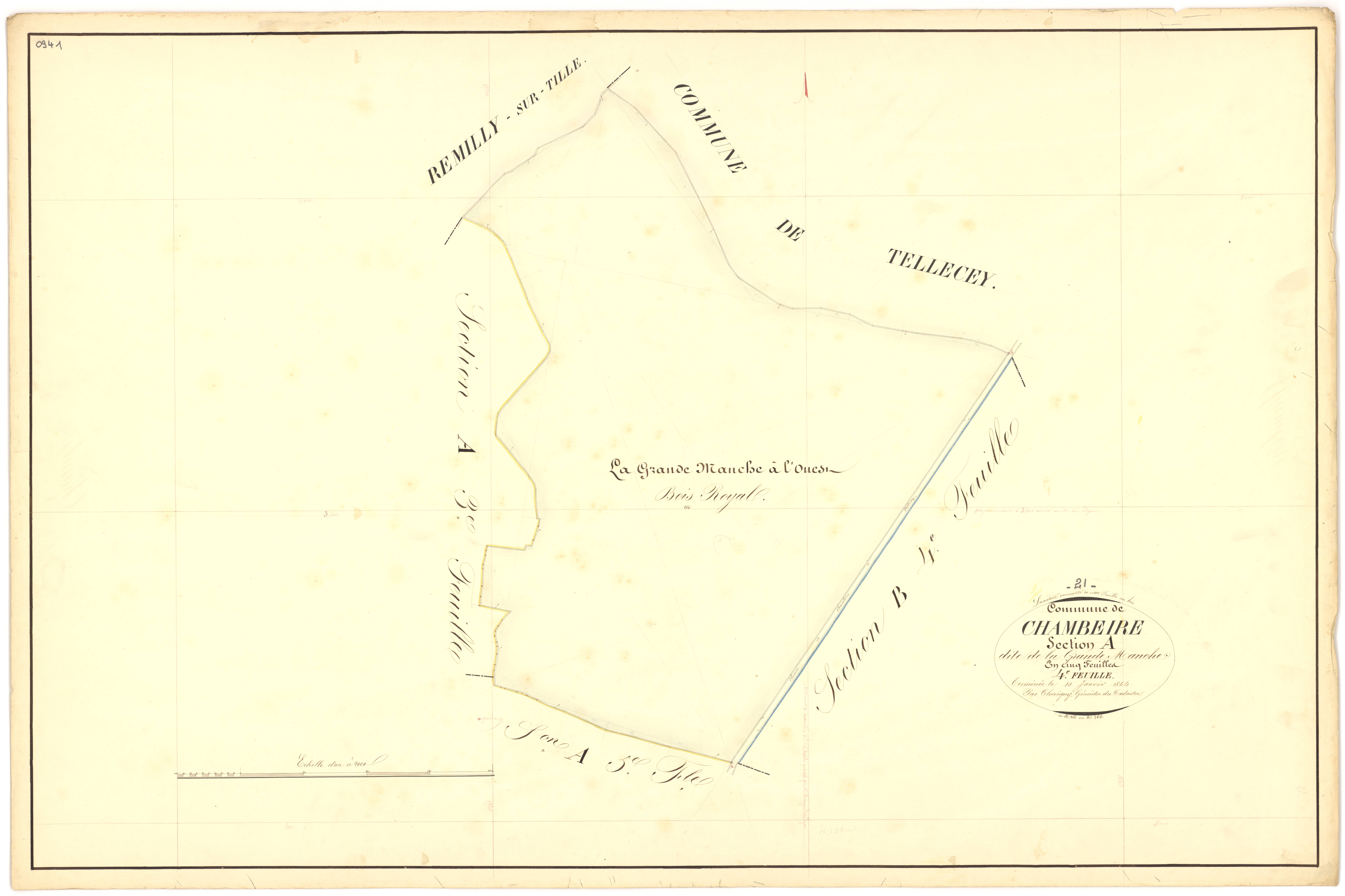 Chambeire - Section A4 - 3 P PLAN 136/5