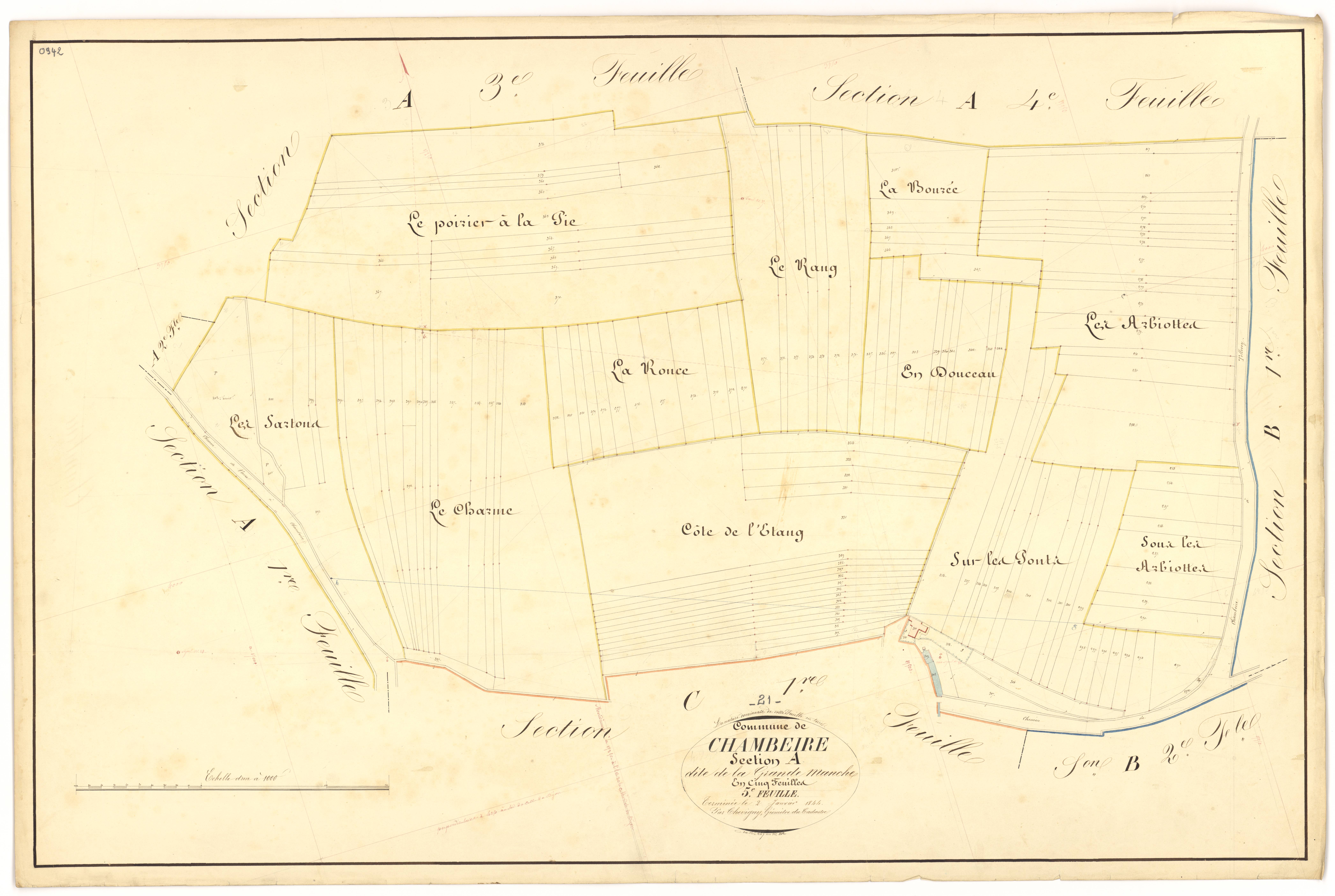 Chambeire - Section A5 - 3 P PLAN 136/6