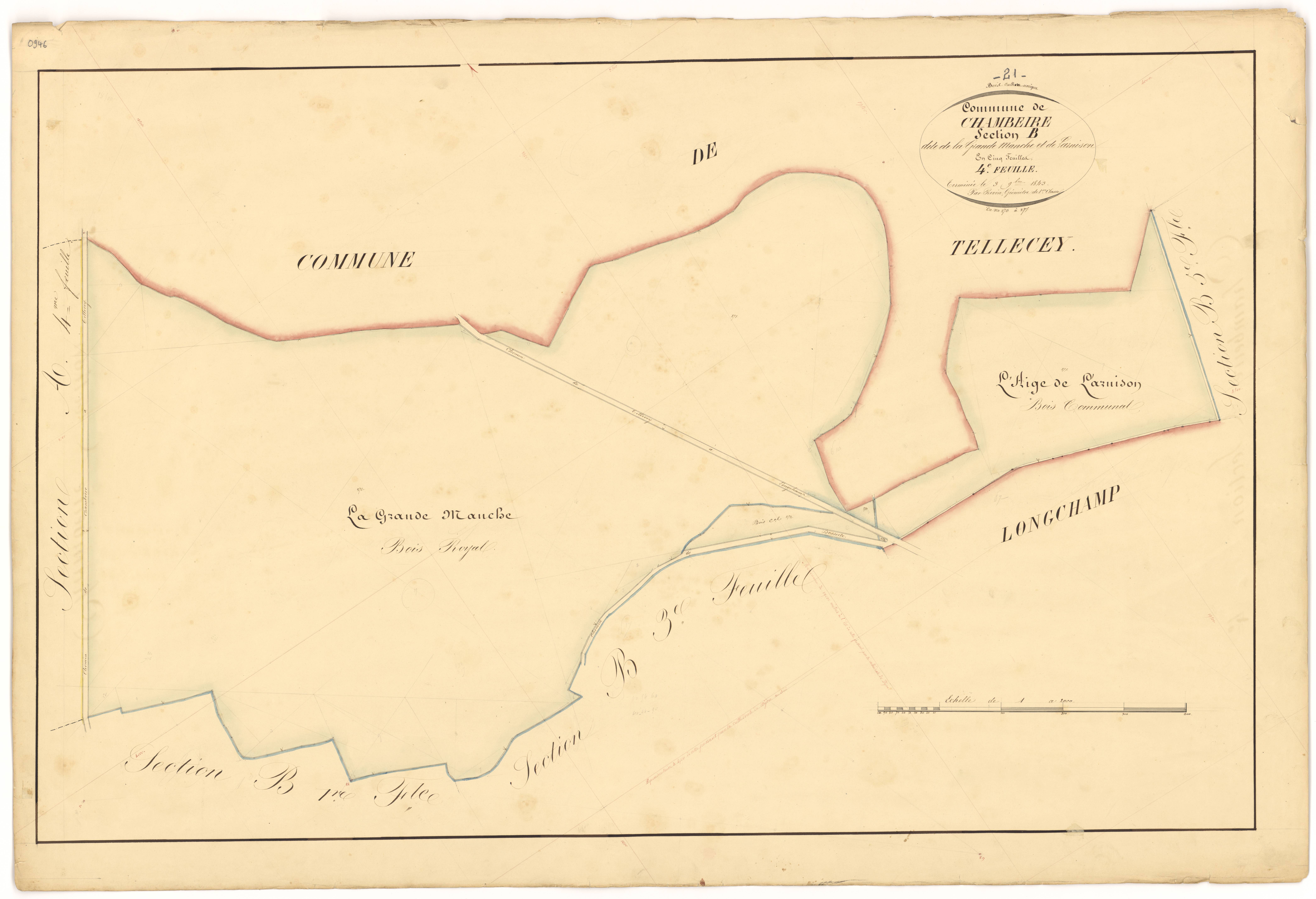 Chambeire - Section B4 - 3 P PLAN 136/10