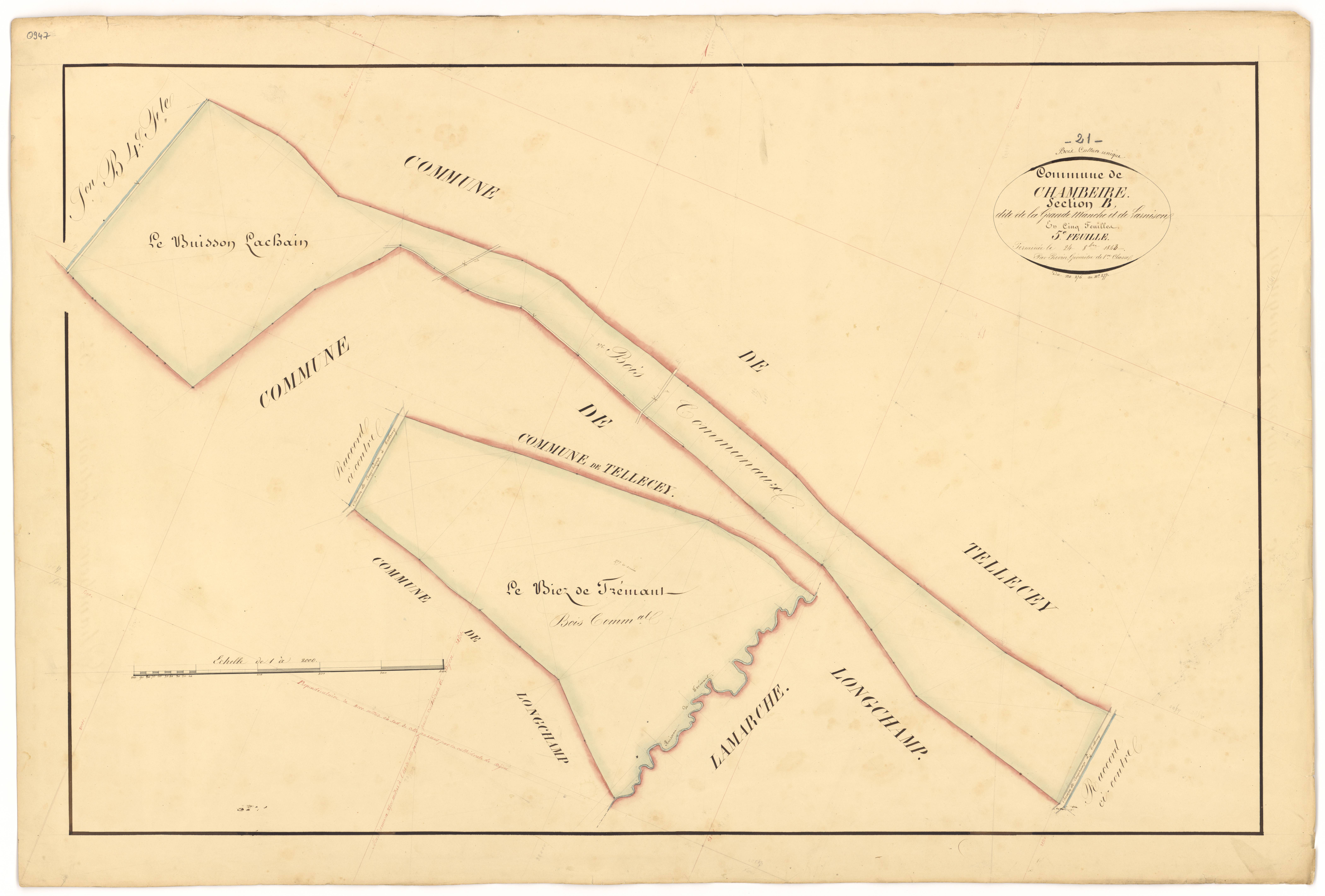 Chambeire - Section B5 - 3 P PLAN 136/11