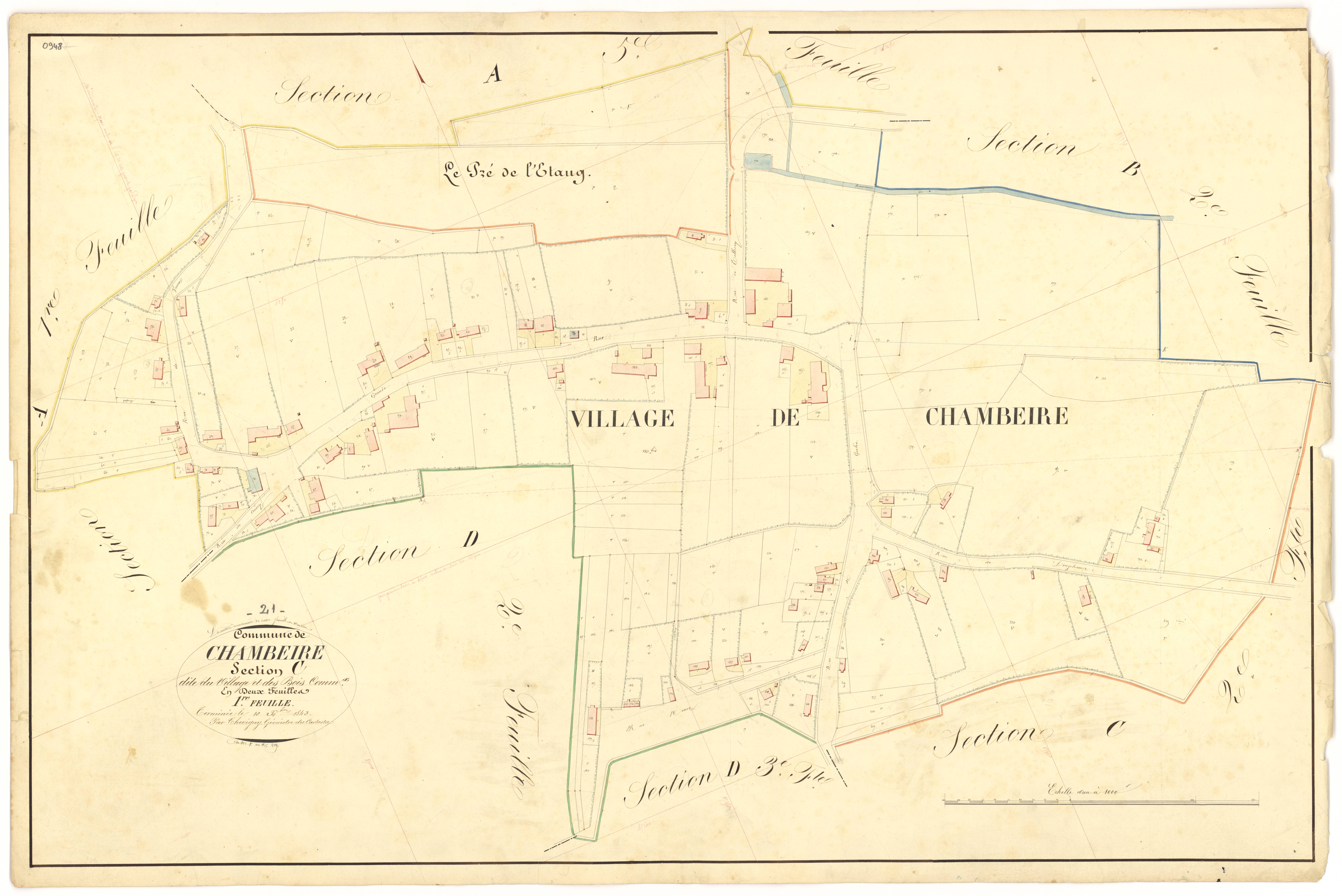 Chambeire - Section C1 - 3 P PLAN 136/12