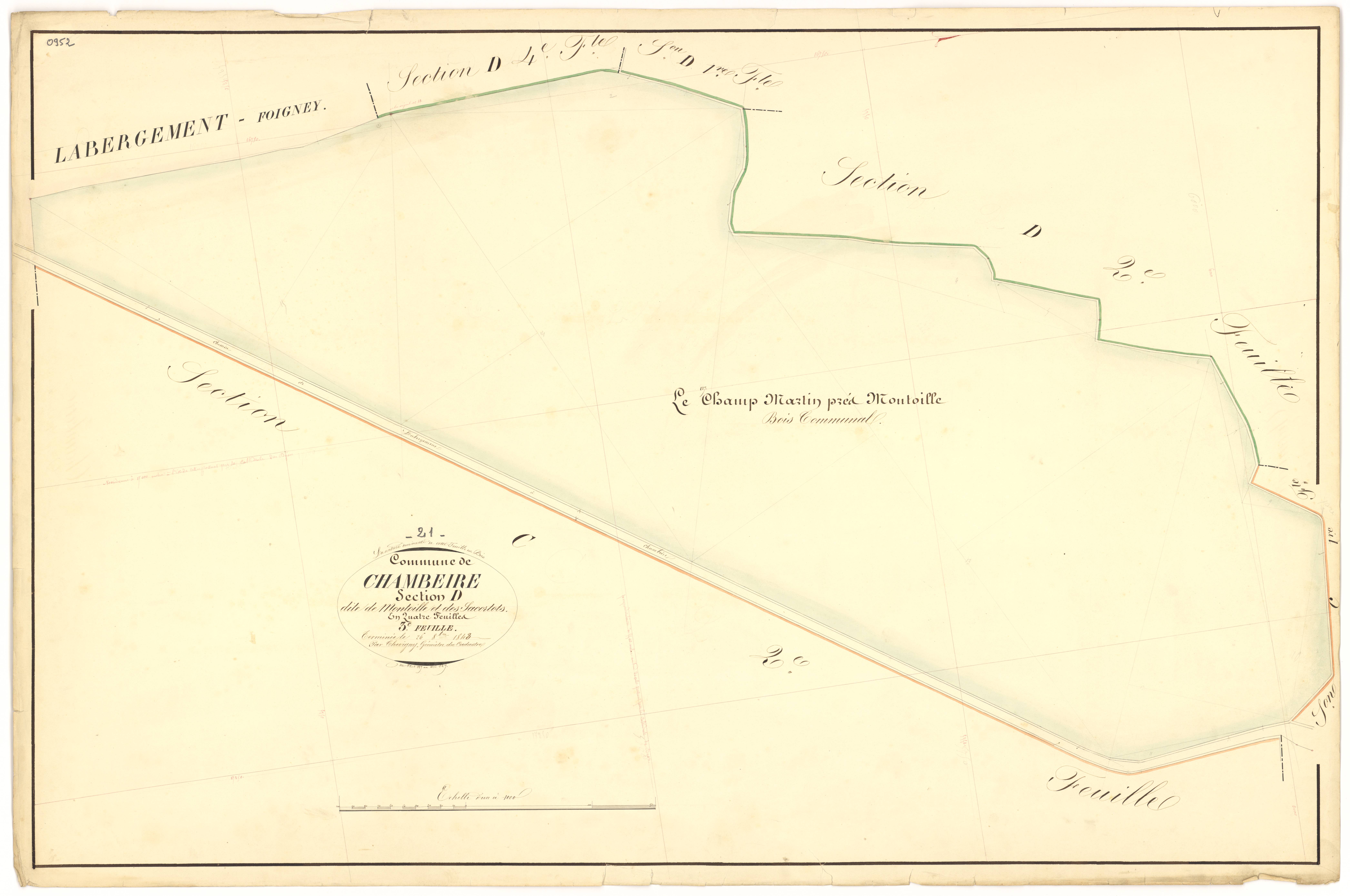 Chambeire - Section D3 - 3 P PLAN 136/16