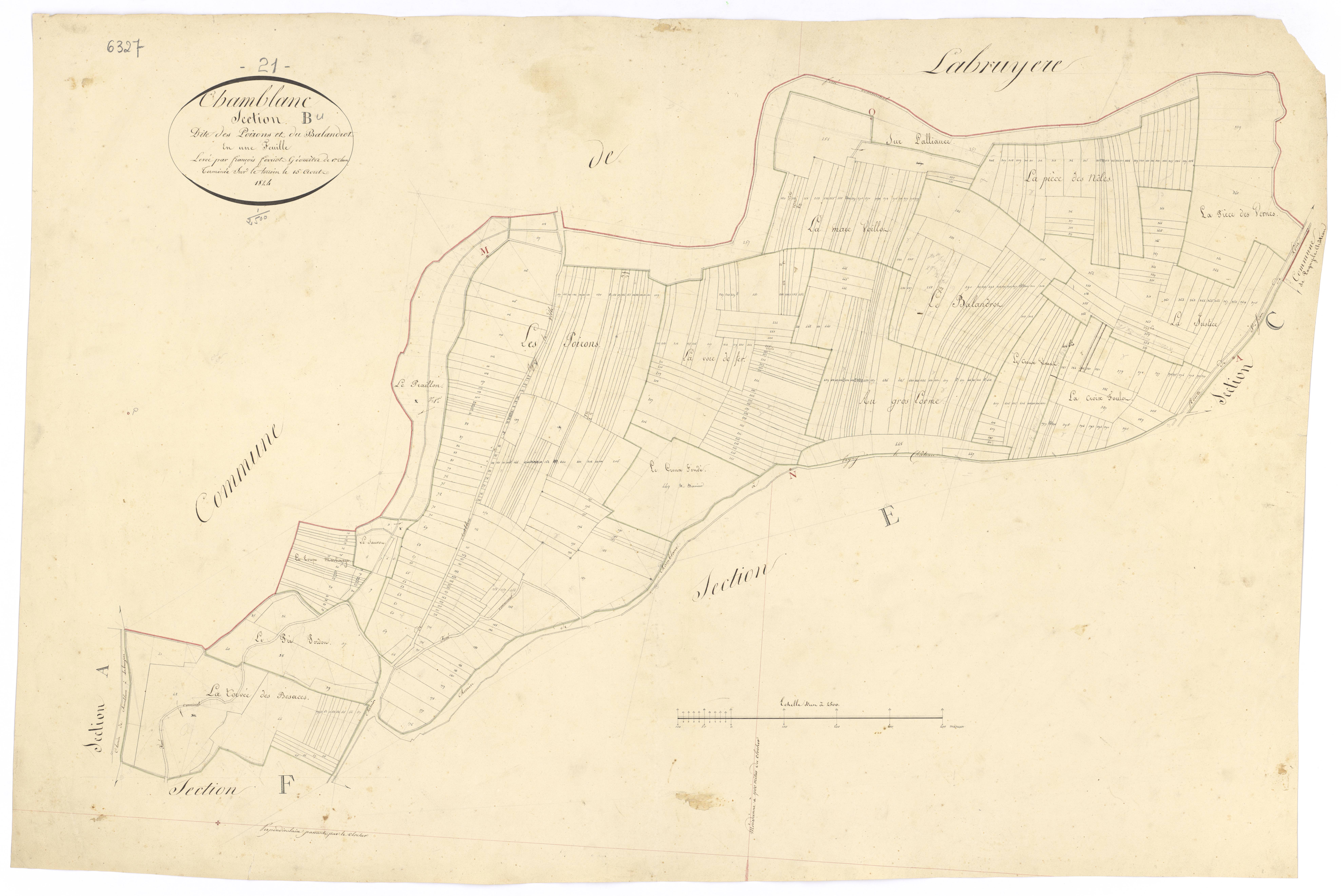 Chamblanc - Section B - 3 P PLAN 137/3