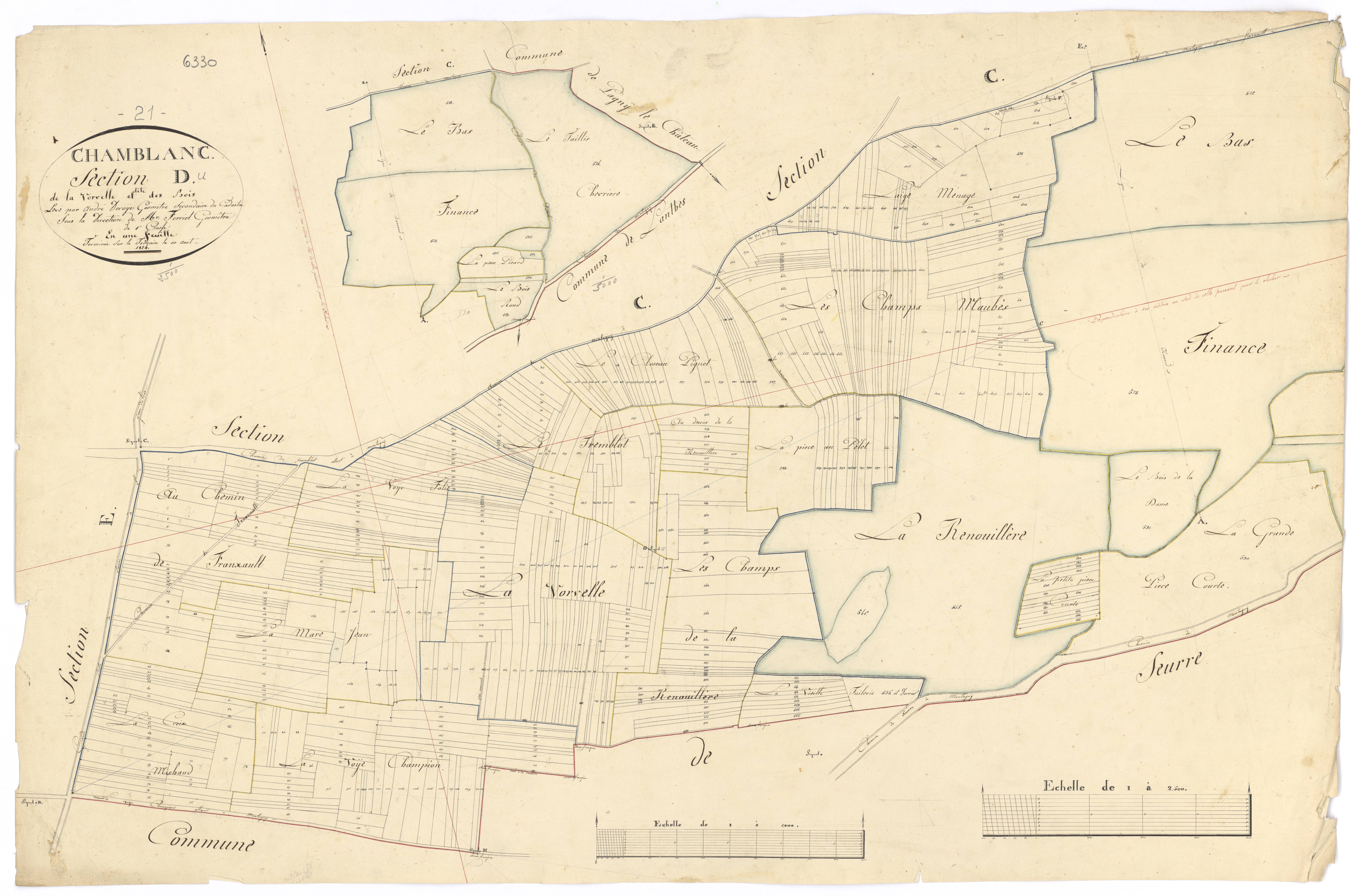 Chamblanc - Section D - 3 P PLAN 137/6
