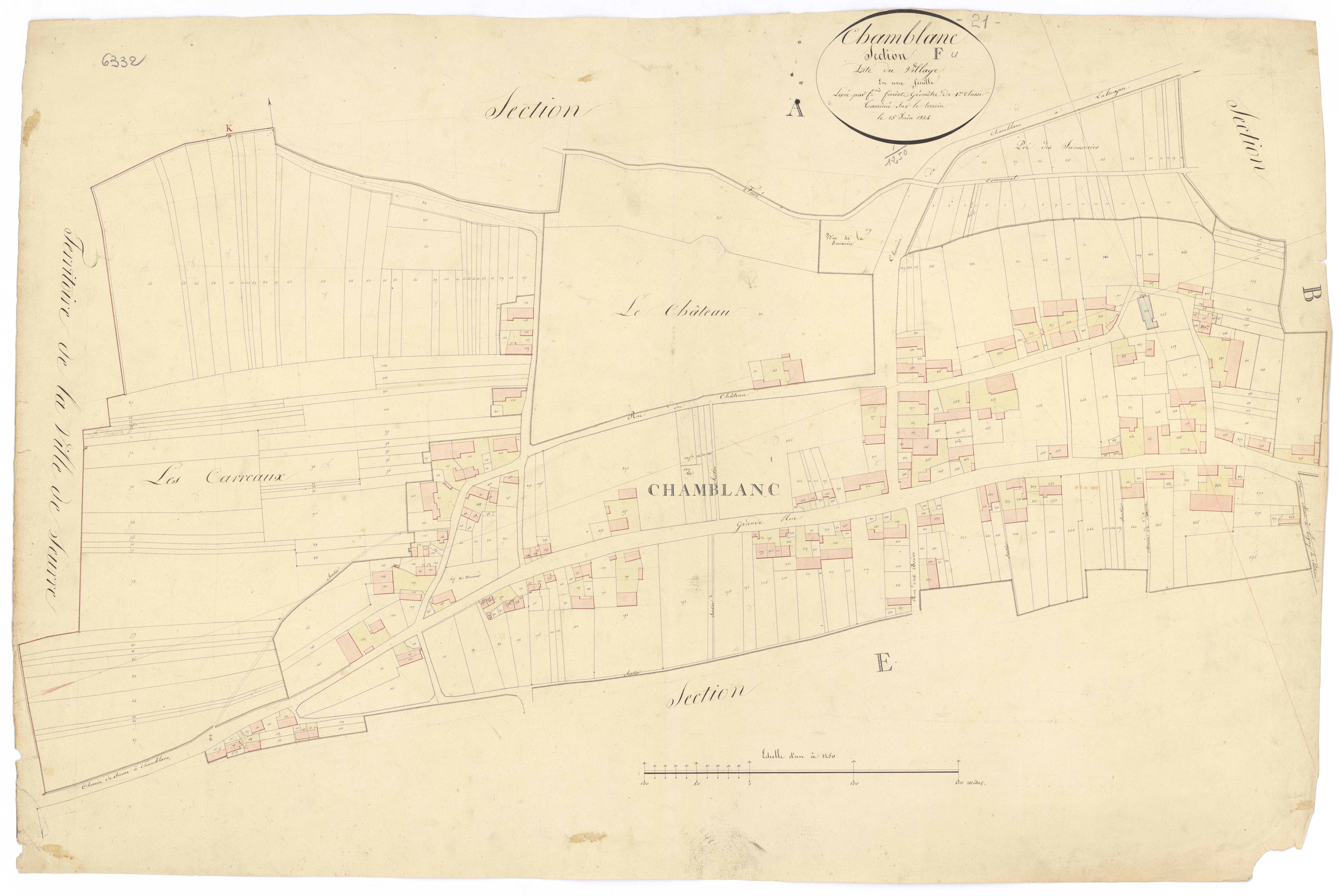 Chamblanc - Section F - 3 P PLAN 137/8