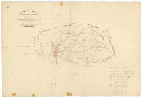 Chamblanc - Tableau d'assemblage - 3 P PLAN 137/1