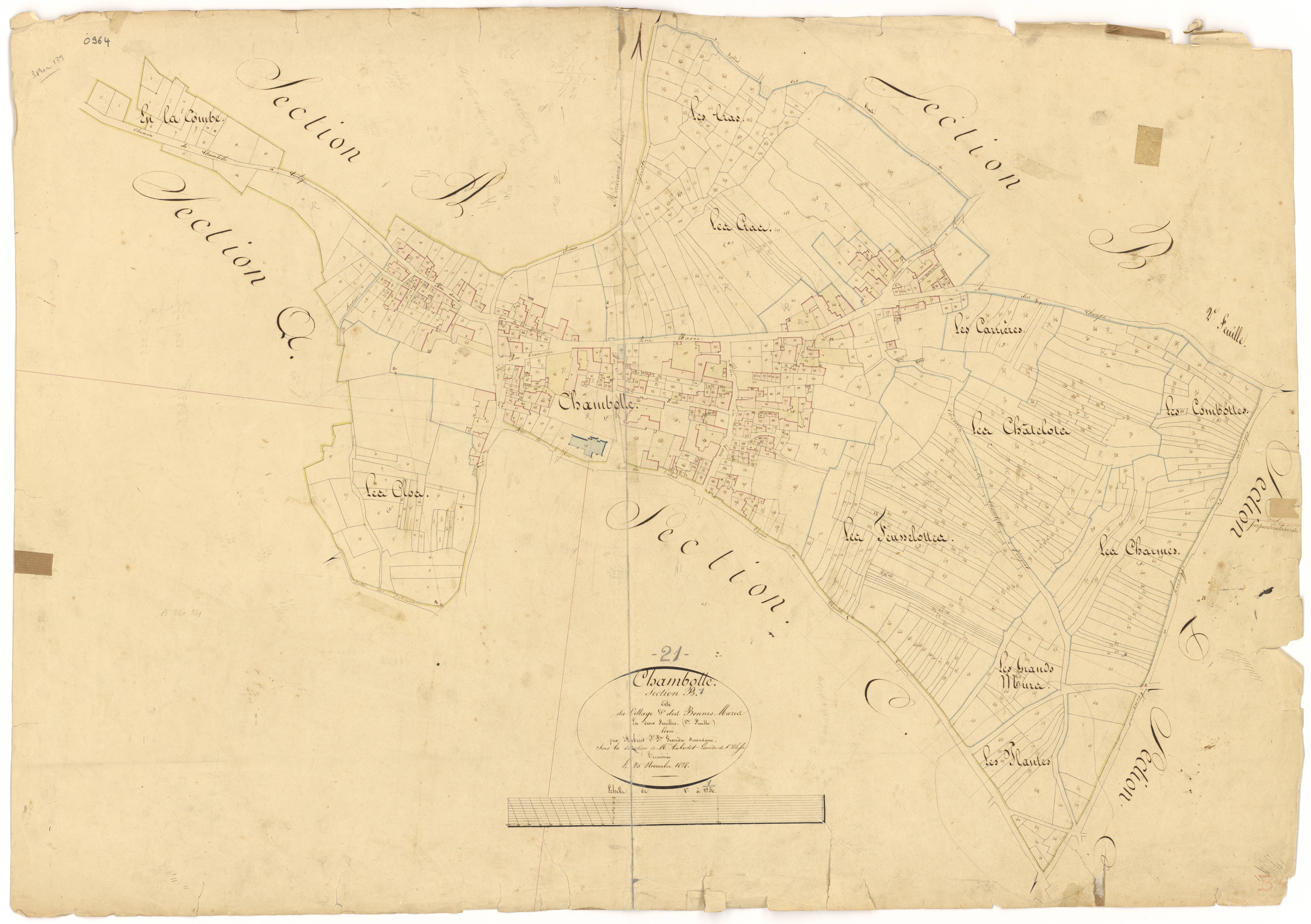 Chambolle-Musigny - Section B1 - 3 P PLAN 139/3