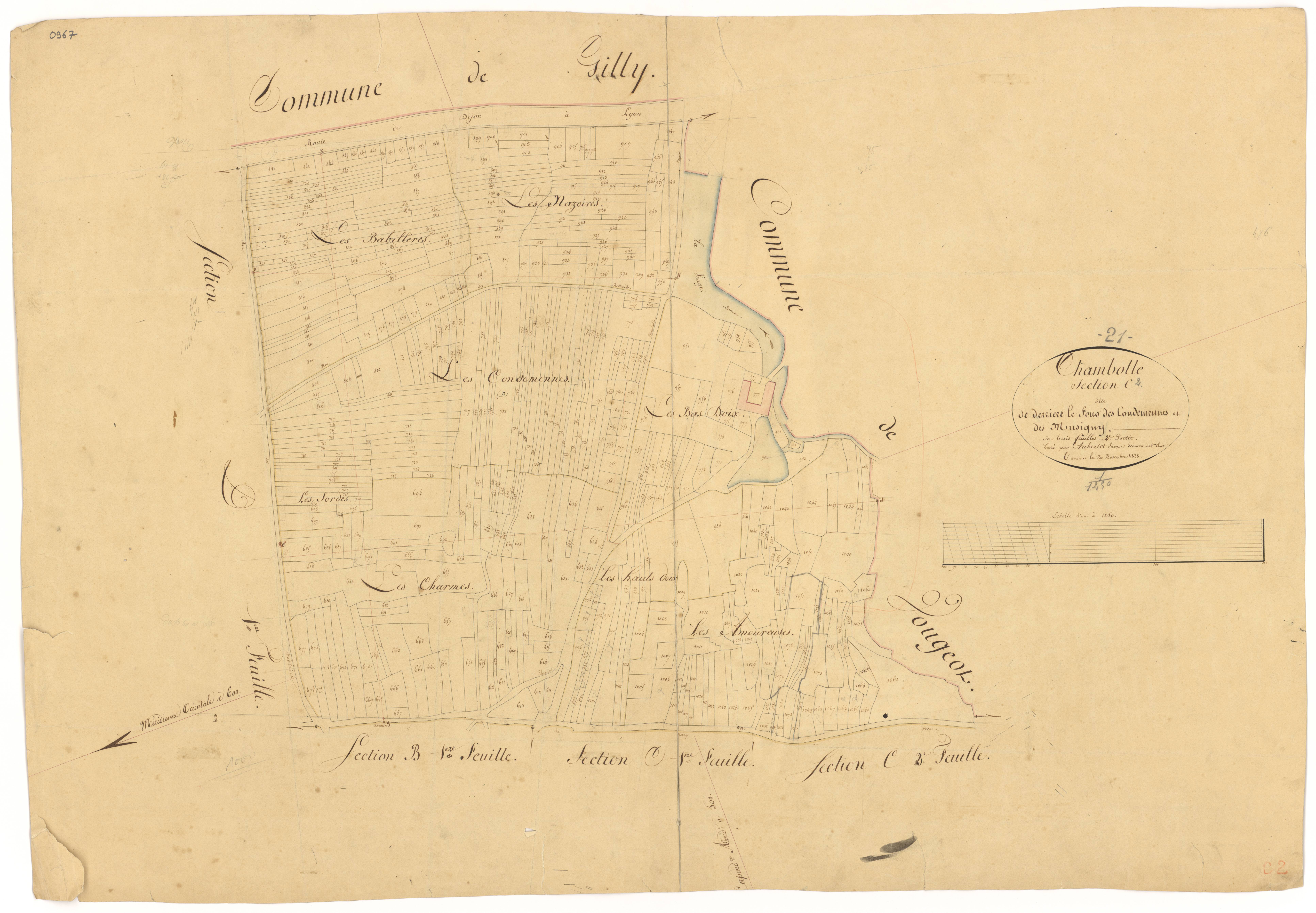 Chambolle-Musigny - Section C2 - 3 P PLAN 139/6