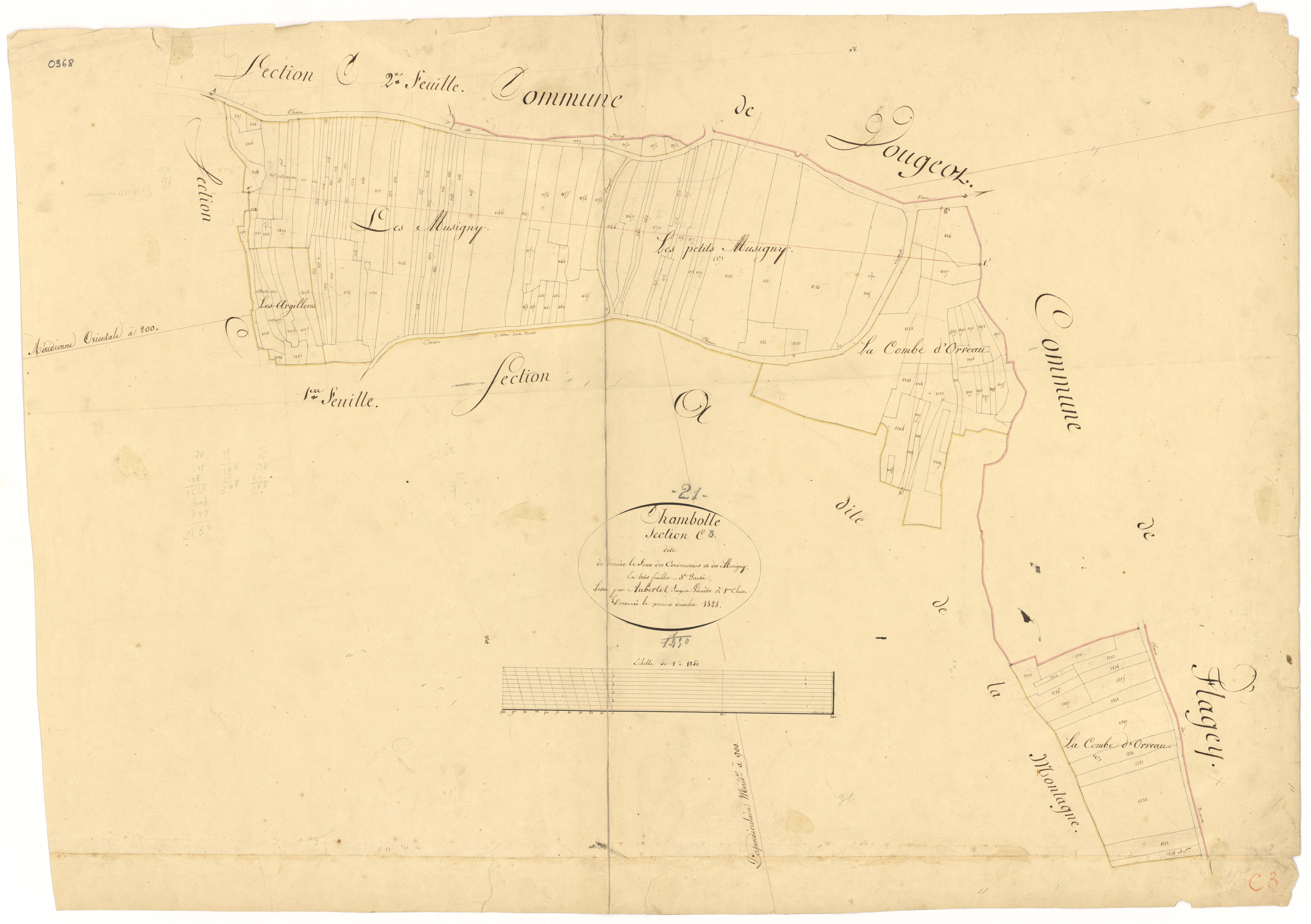 Chambolle-Musigny - Section C3 - 3 P PLAN 139/7