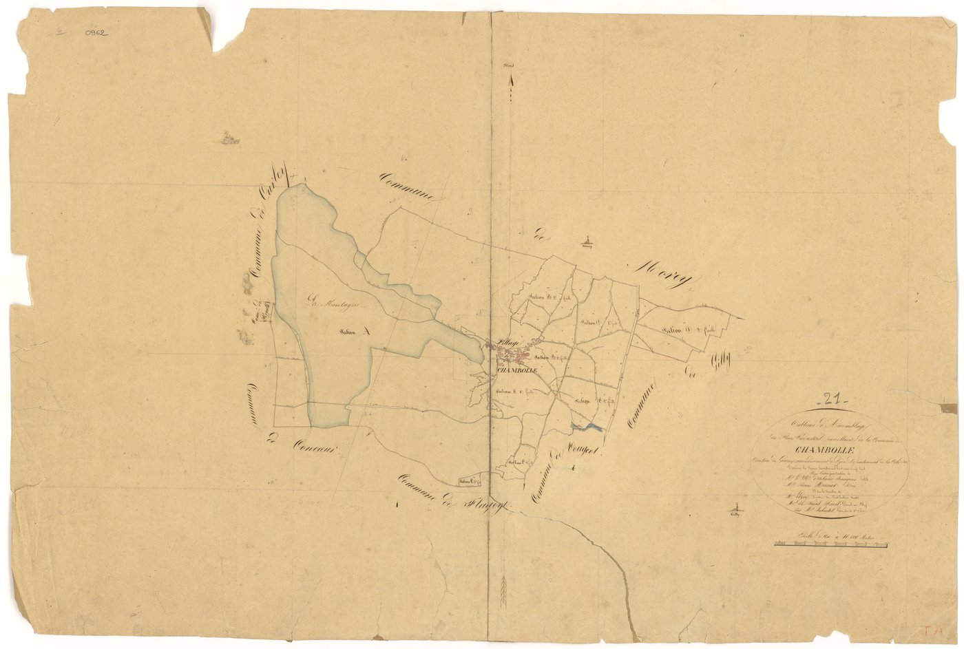 Chambolle-Musigny - Tableau d'assemblage - 3 P PLAN 139/1