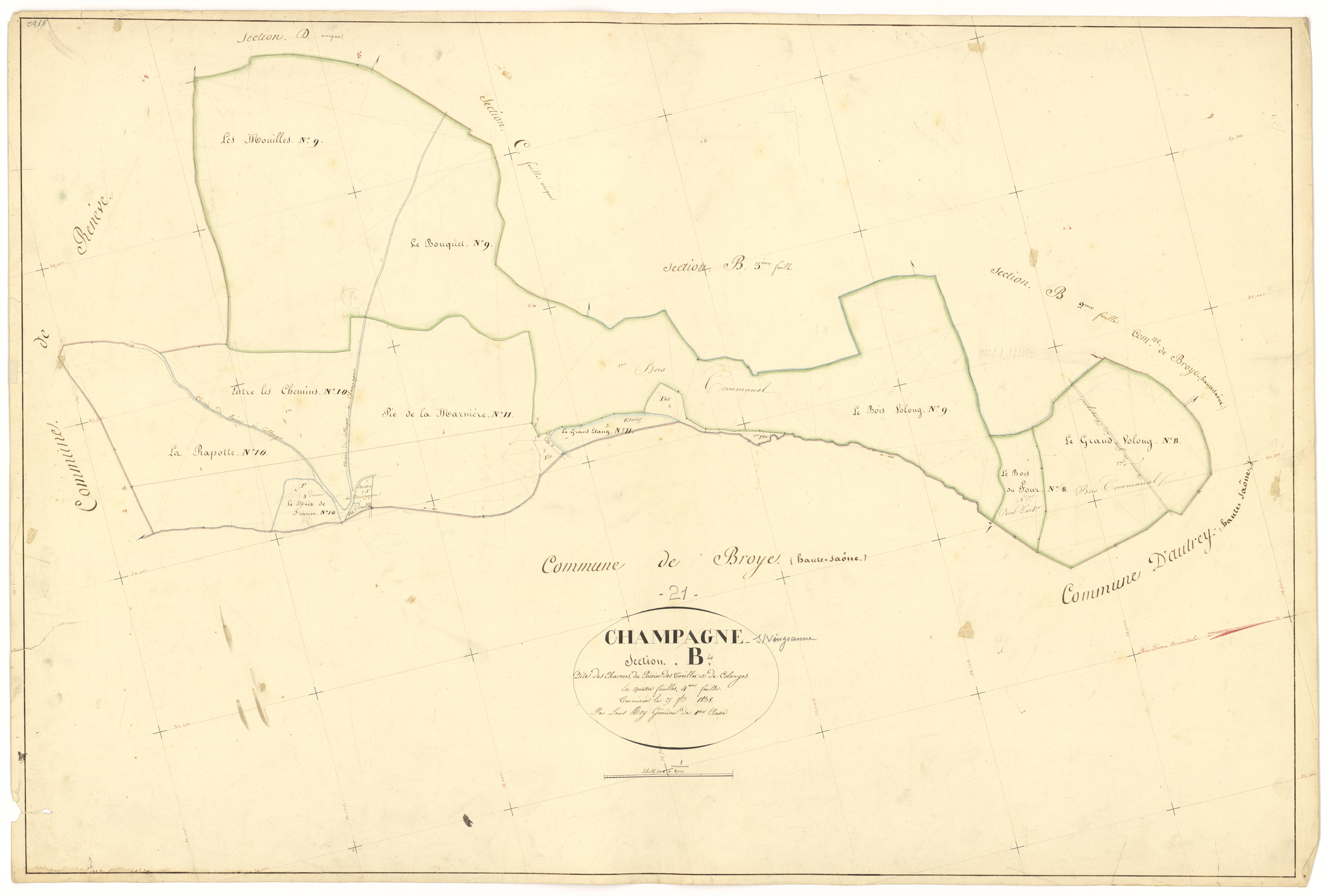Champagne-sur-Vingeanne - Section B4 - 3 P PLAN 141/9