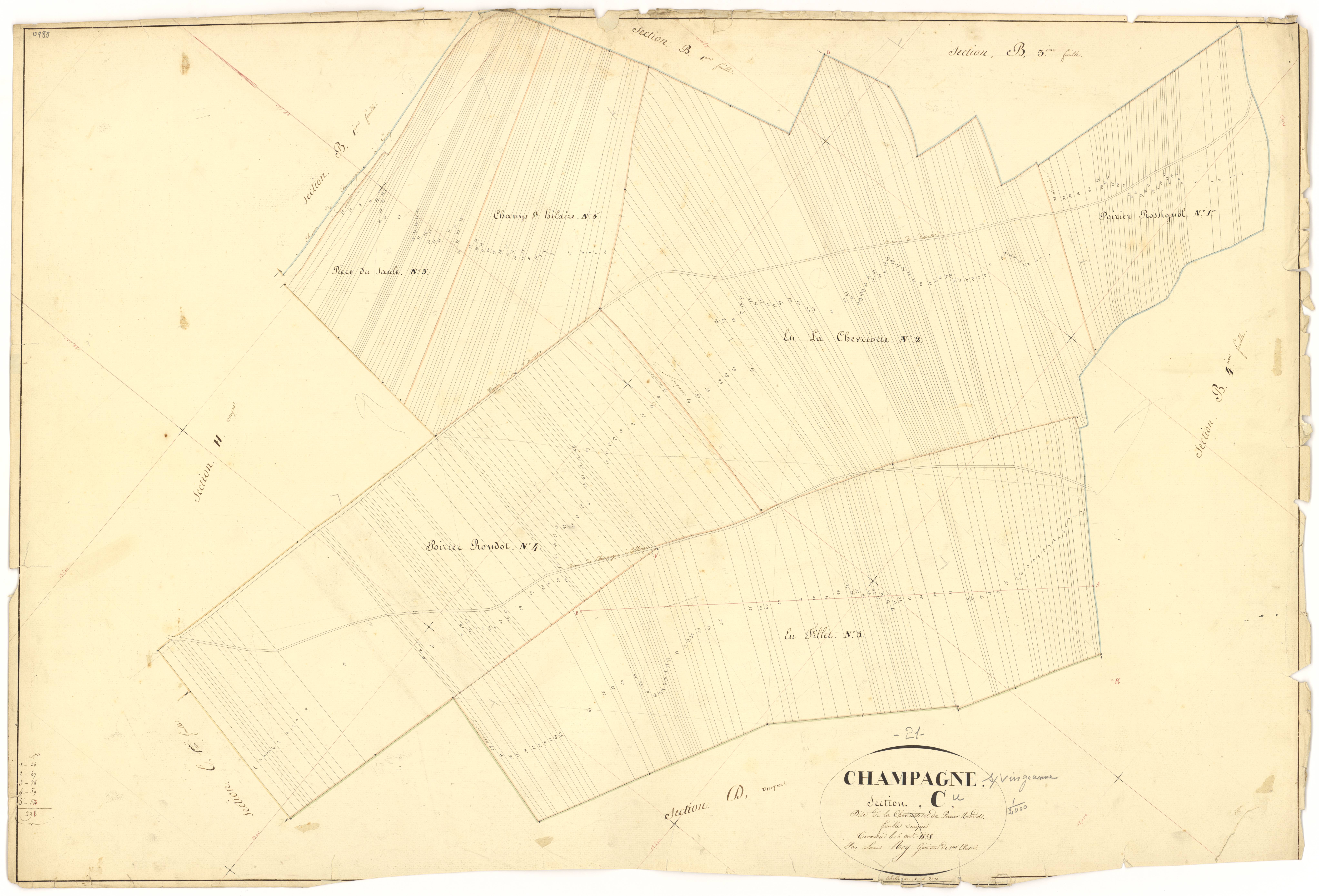 Champagne-sur-Vingeanne - Section C - 3 P PLAN 141/11