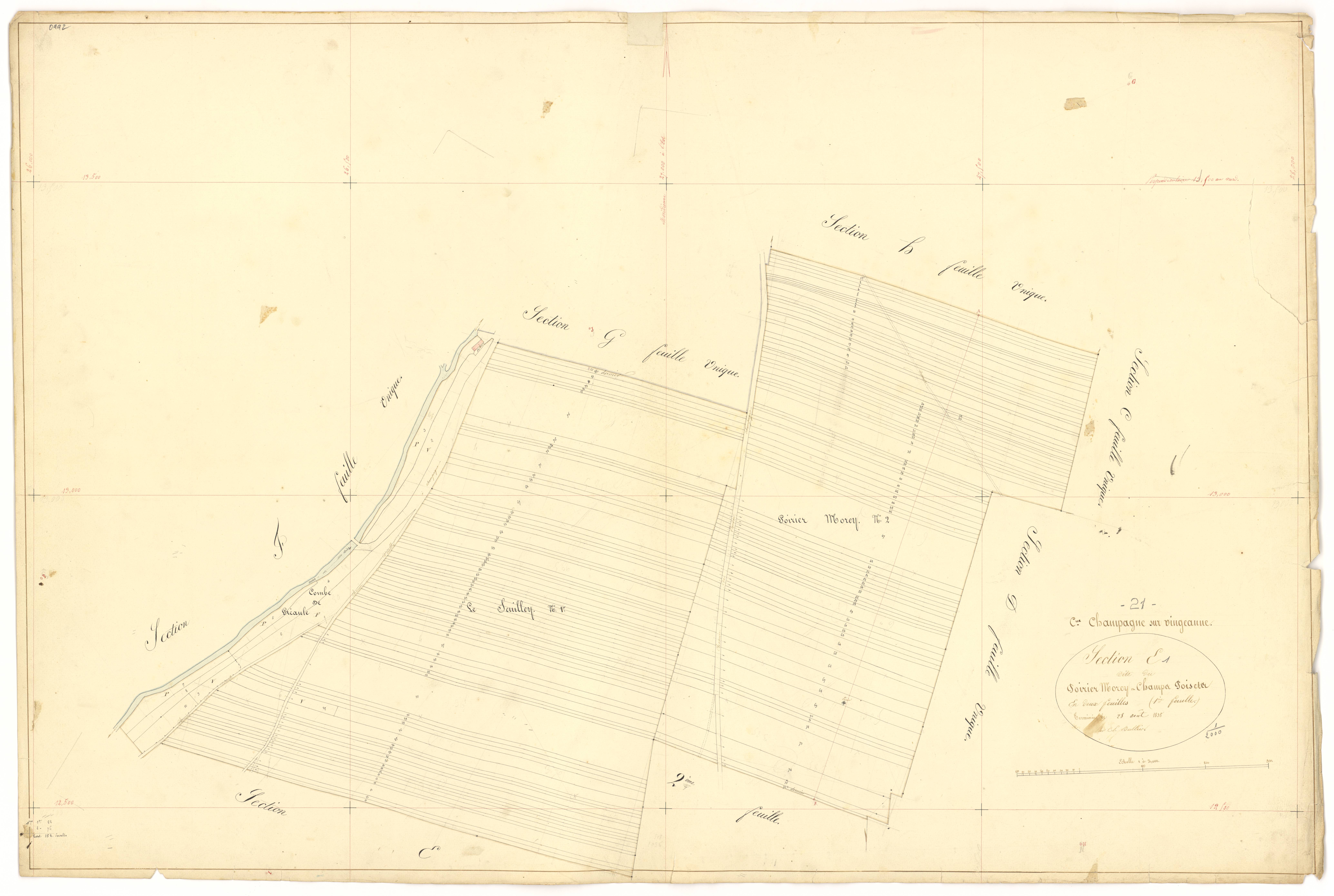 Champagne-sur-Vingeanne - Section E1 - 3 P PLAN 141/15