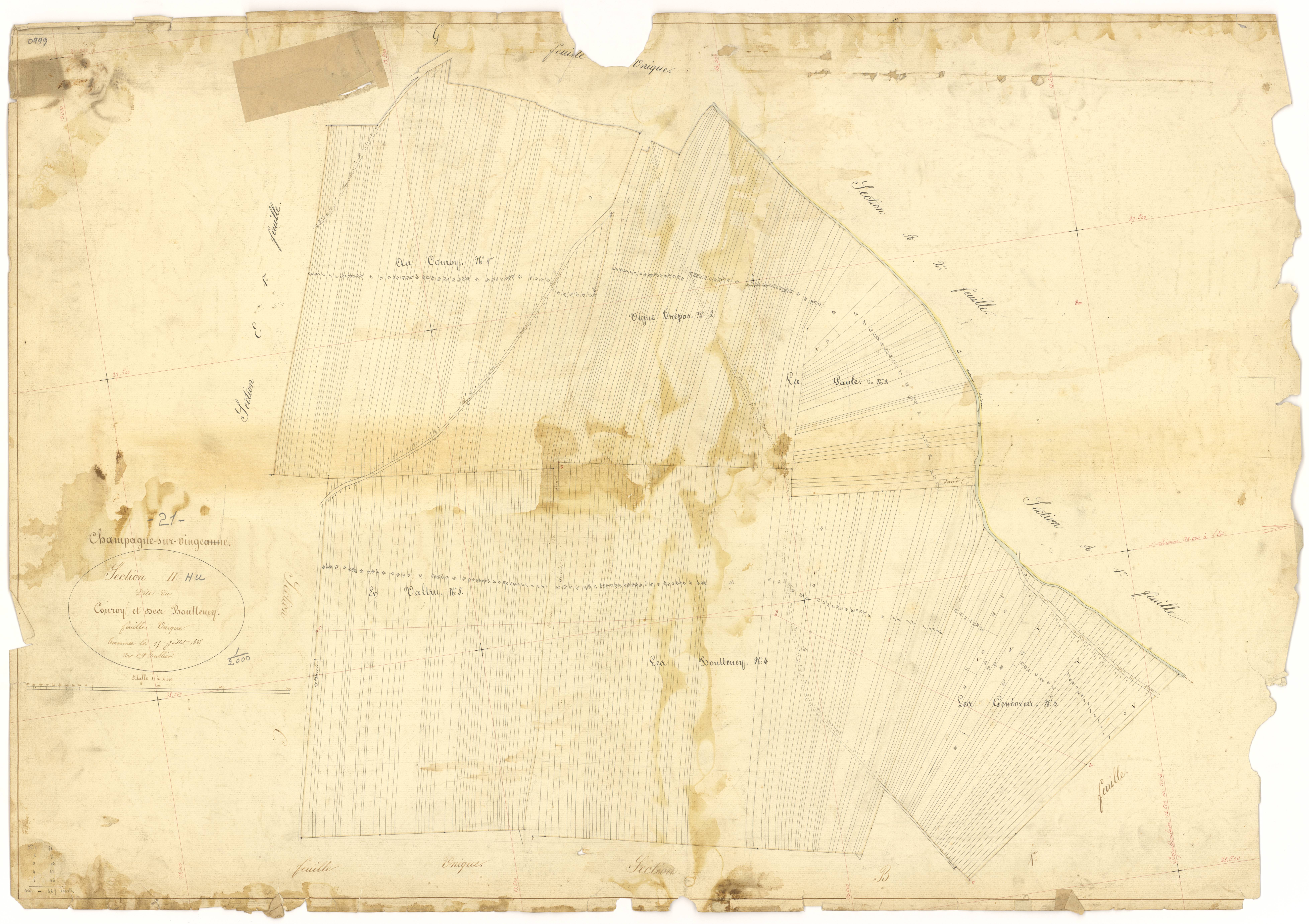 Champagne-sur-Vingeanne - Section H - 3 P PLAN 141/22