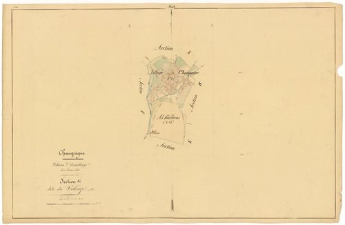 Champagne-sur-Vingeanne - Section G (tableau d'assemblage) - 3 P PLAN 141/19