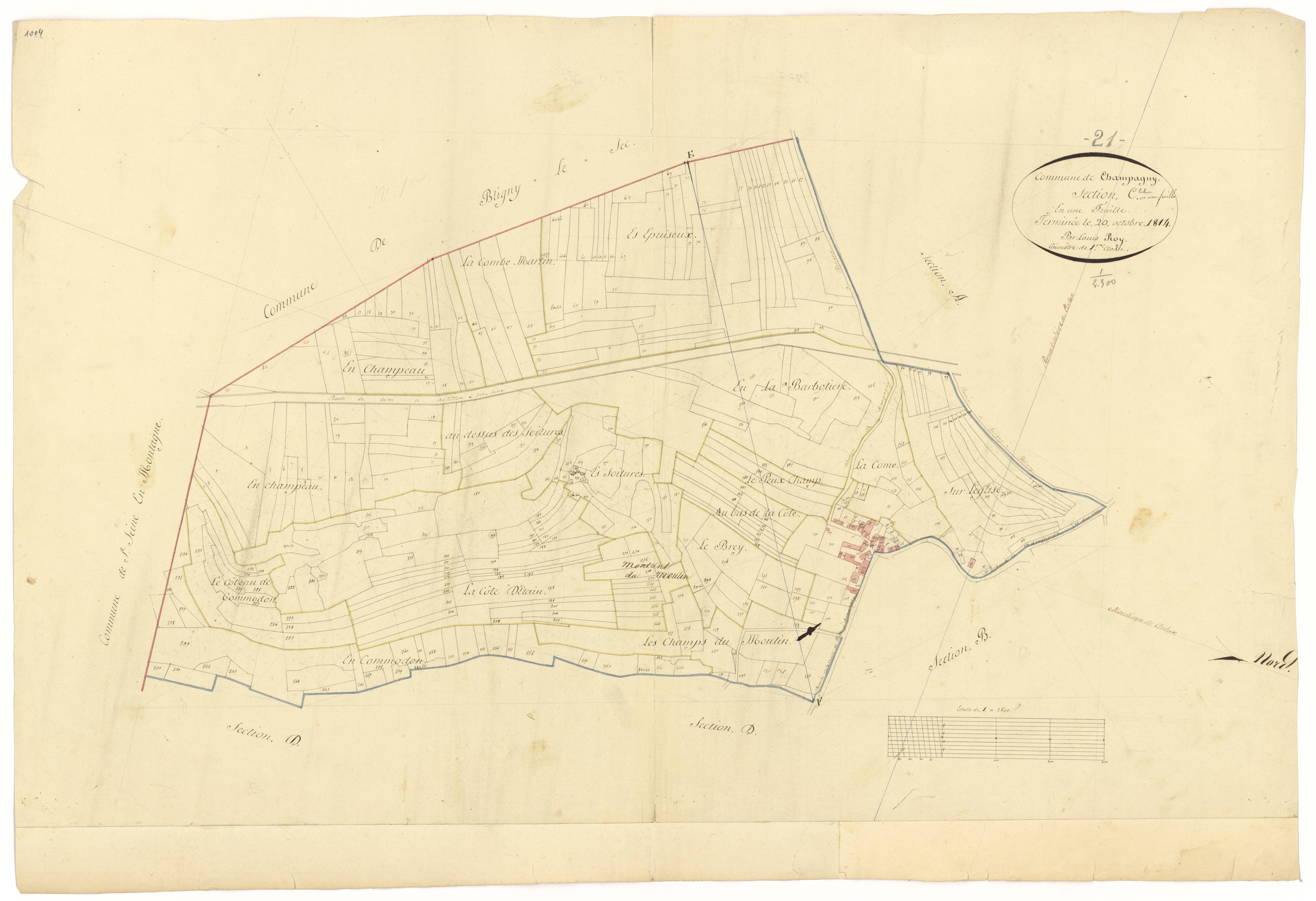 Champagny - Section C - 3 P PLAN 142/5