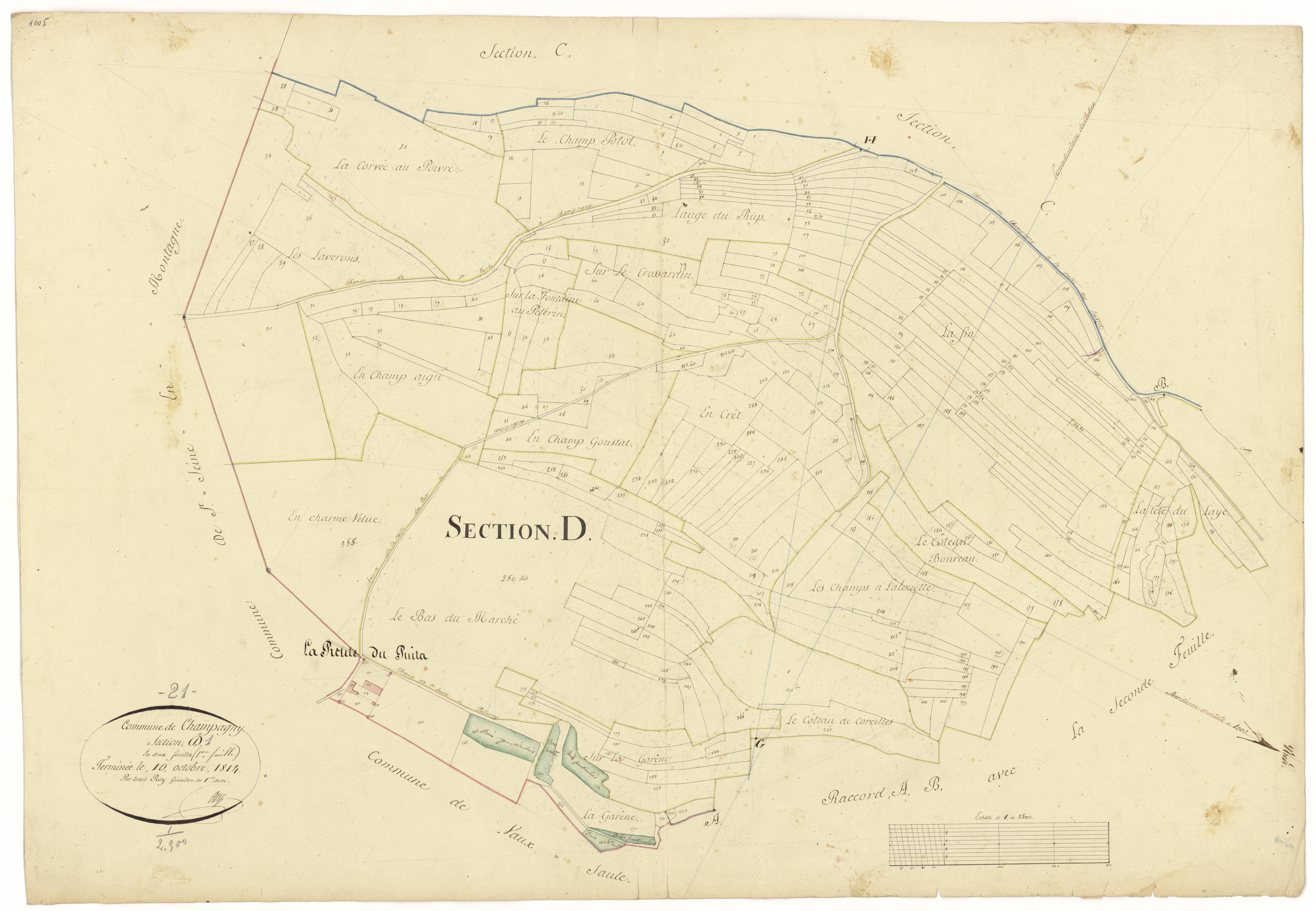 Champagny - Section D1 - 3 P PLAN 142/6