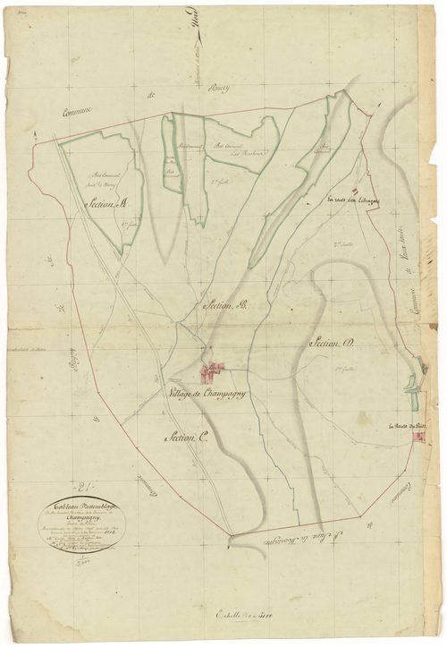 Champagny - Tableau d'assemblage - 3 P PLAN 142/1