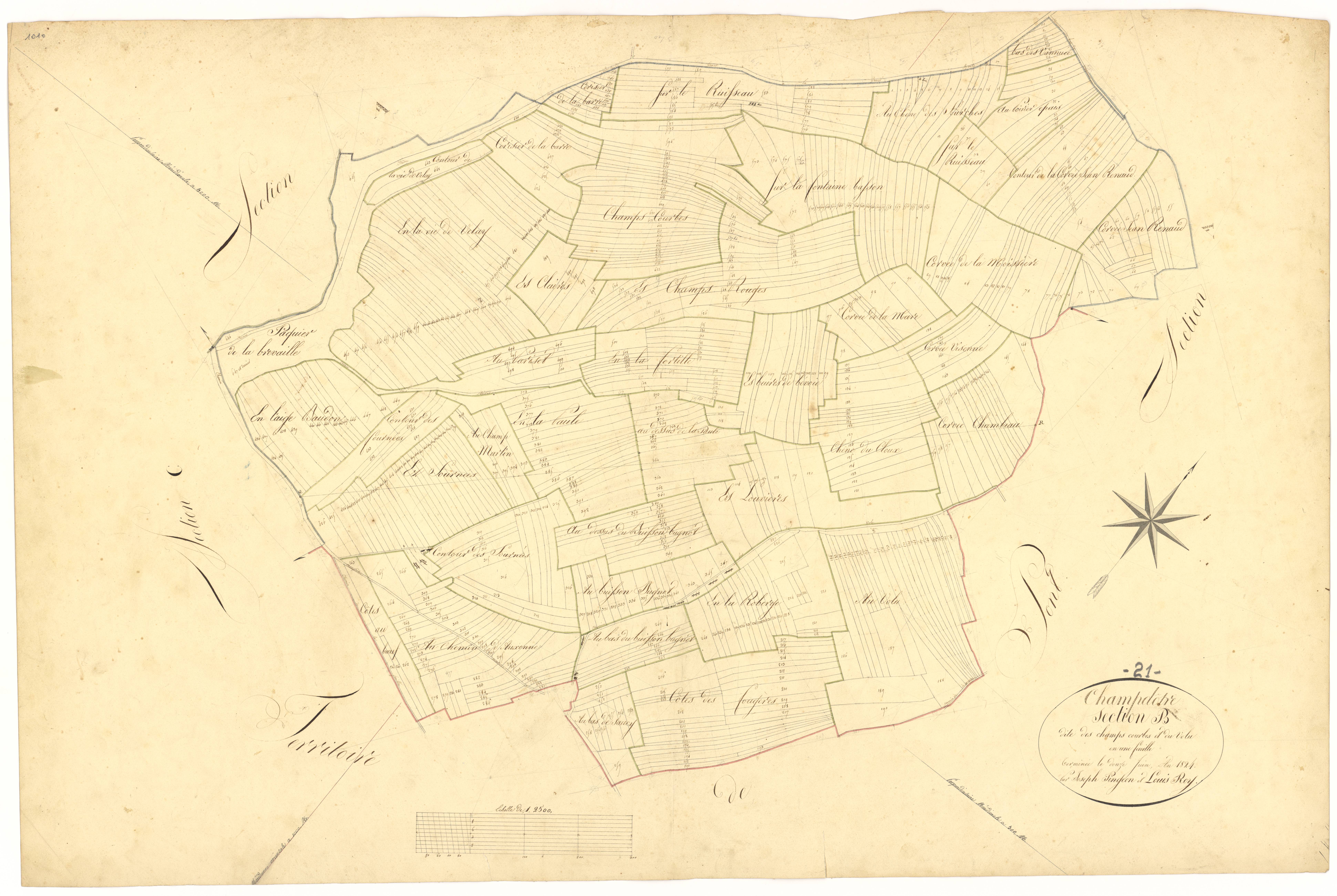 Champdôtre - Section B - 3 P PLAN 144/4