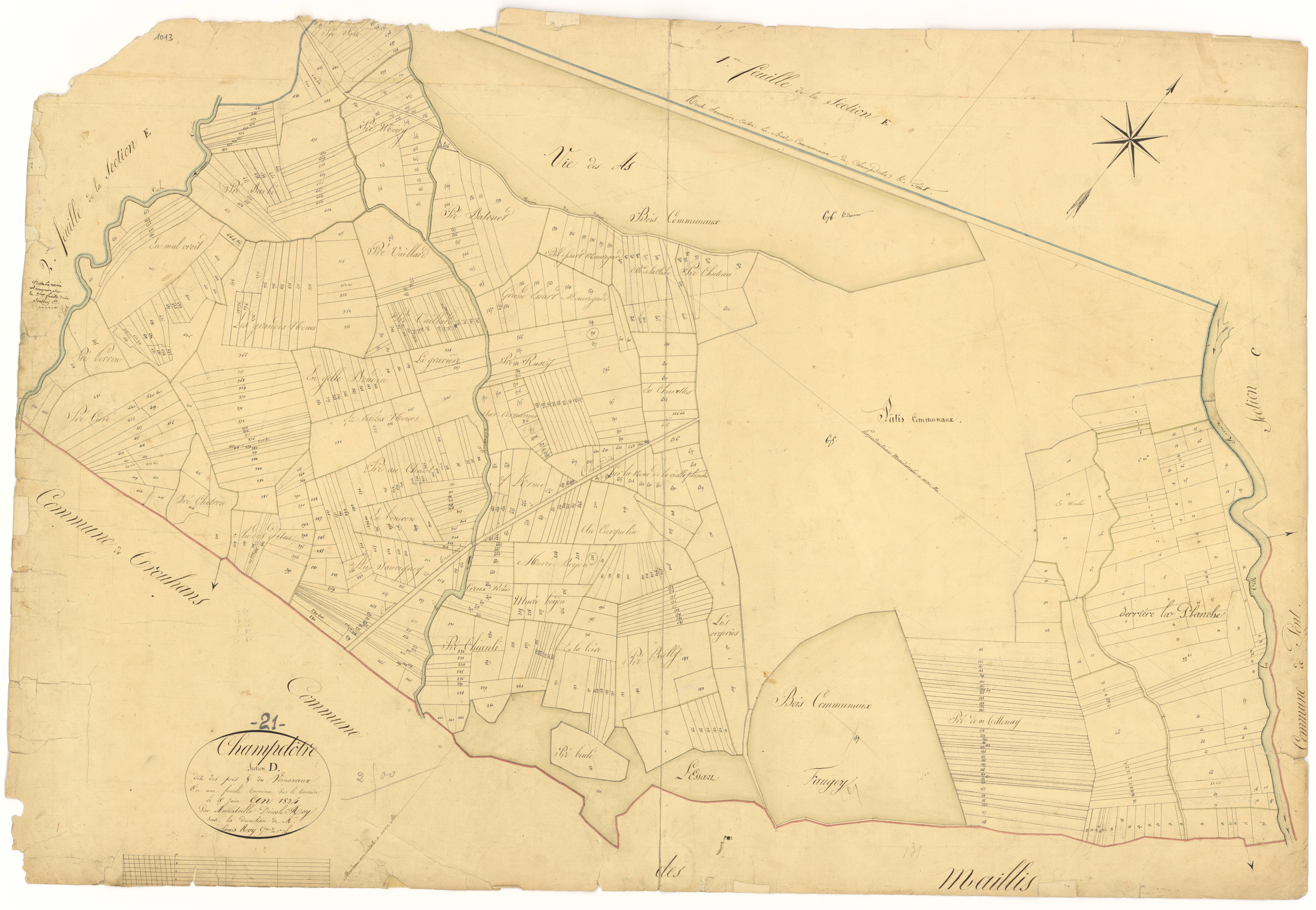Champdôtre - Section D - 3 P PLAN 144/7