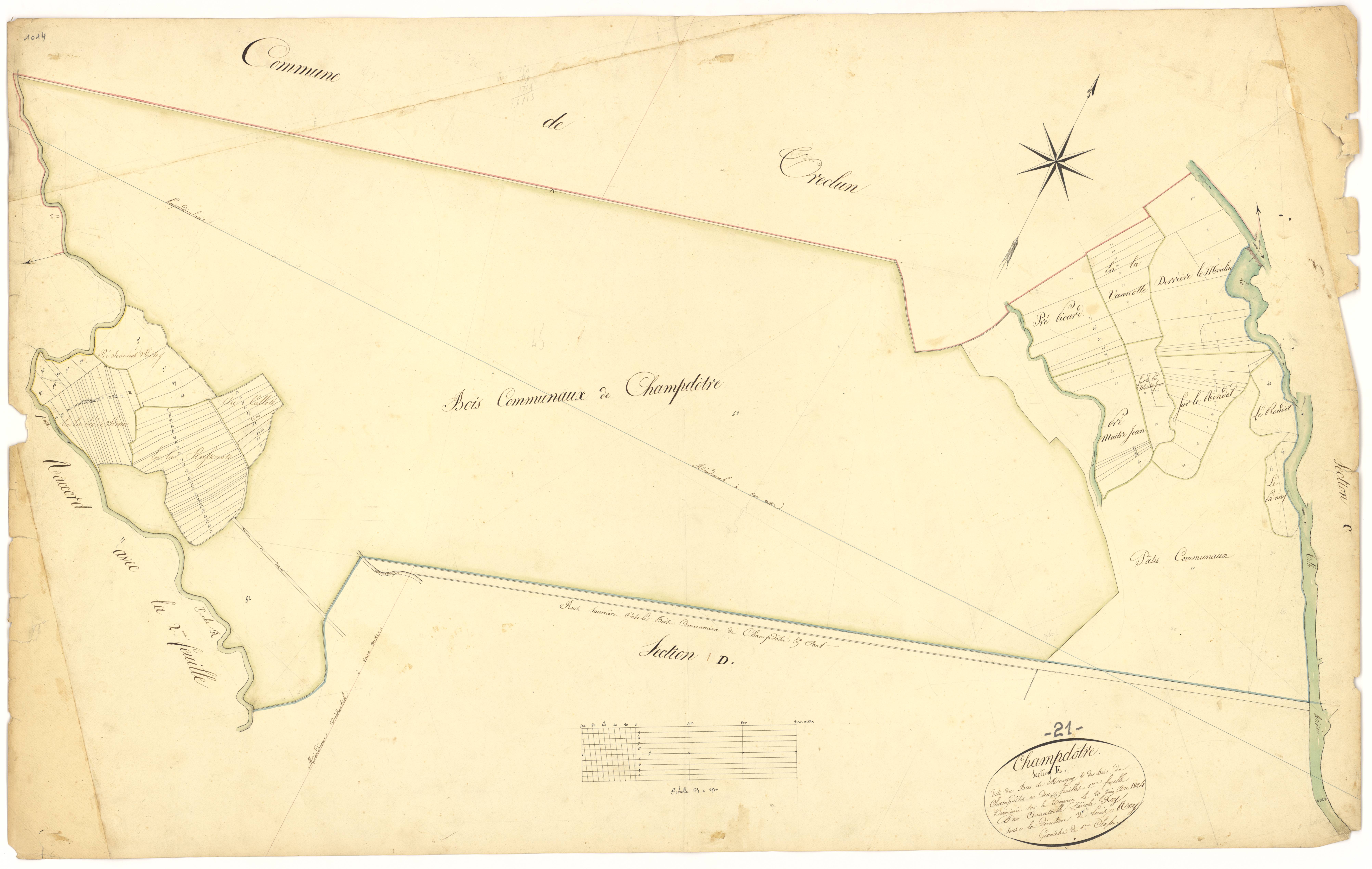 Champdôtre - Section E1 - 3 P PLAN 144/8