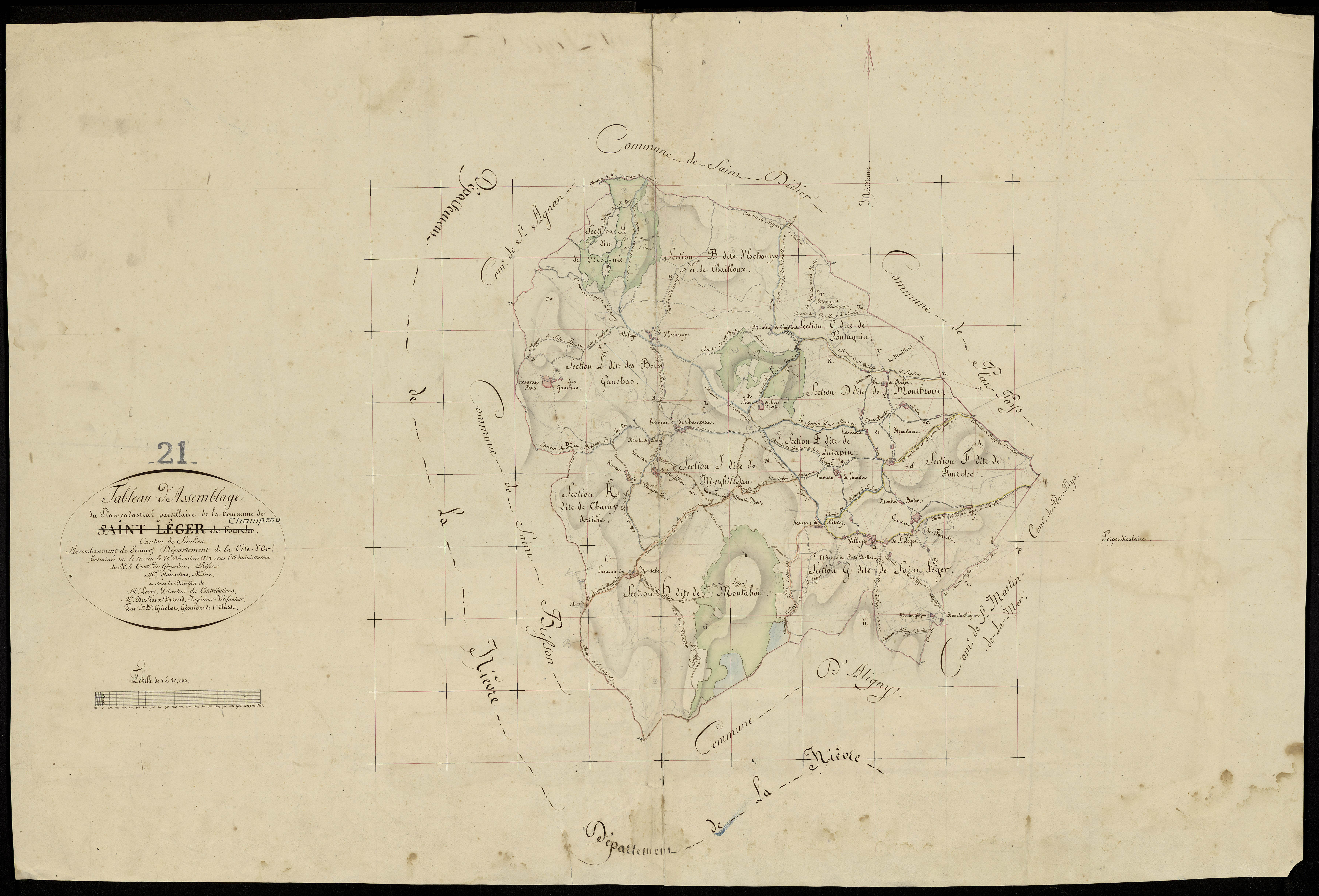 Champeau - Tableau d'assemblage - 3 P PLAN 145/21