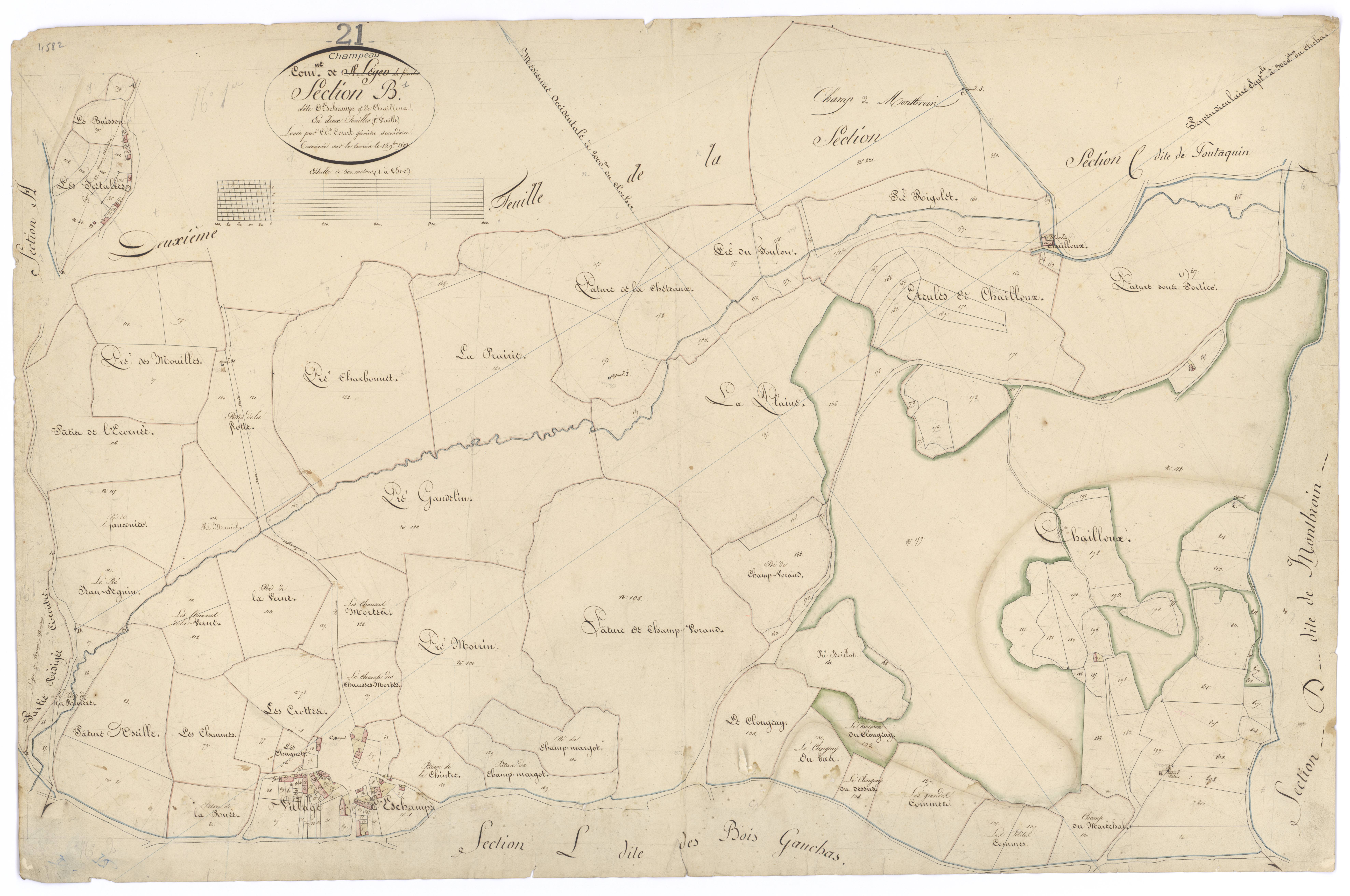 Champeau - Section B1 - 3 P PLAN 145/2