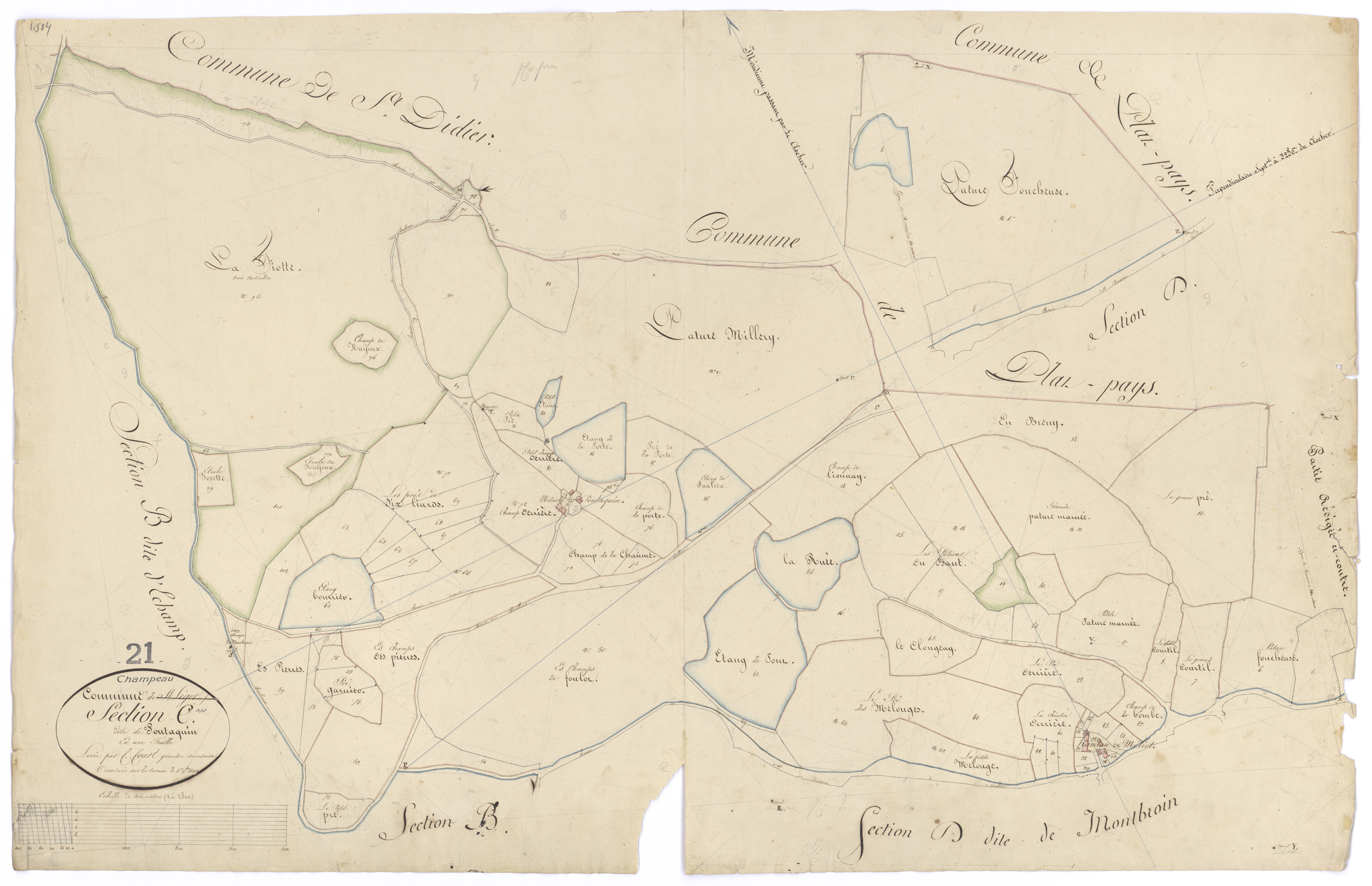 Champeau - Section C - 3 P PLAN 145/4