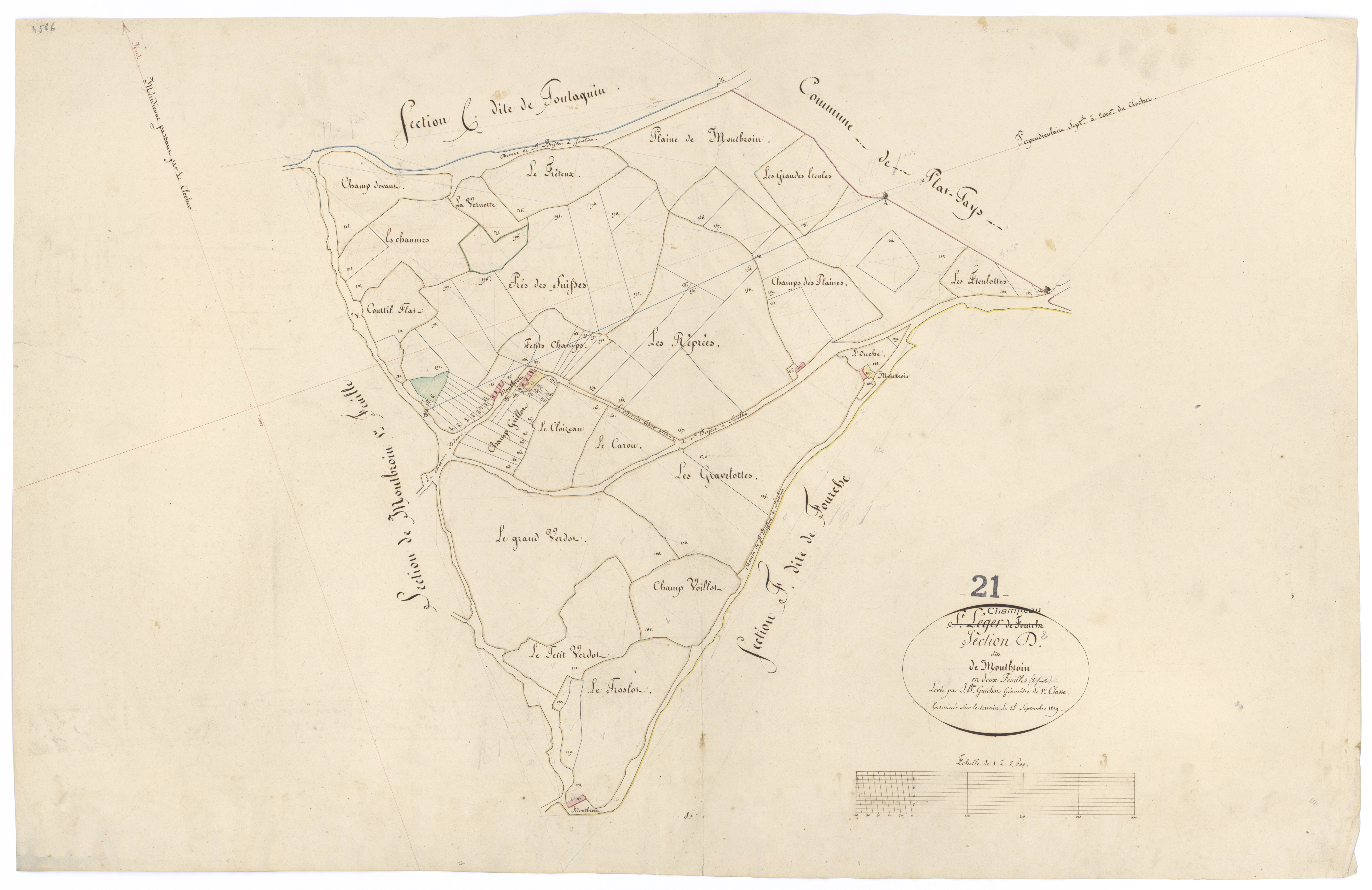Champeau - Section D2 - 3 P PLAN 145/6