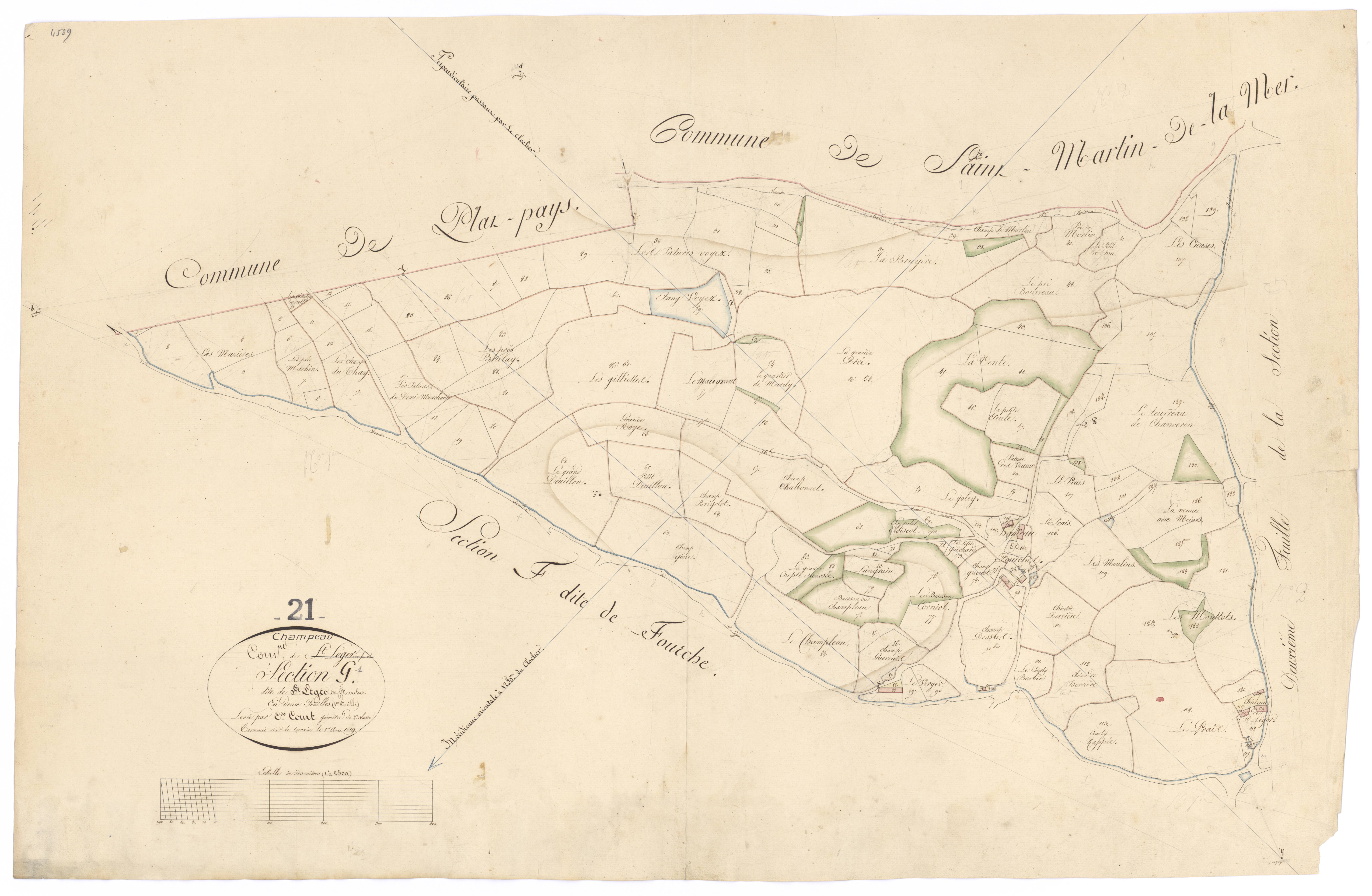 Champeau - Section G1 - 3 P PLAN 145/9